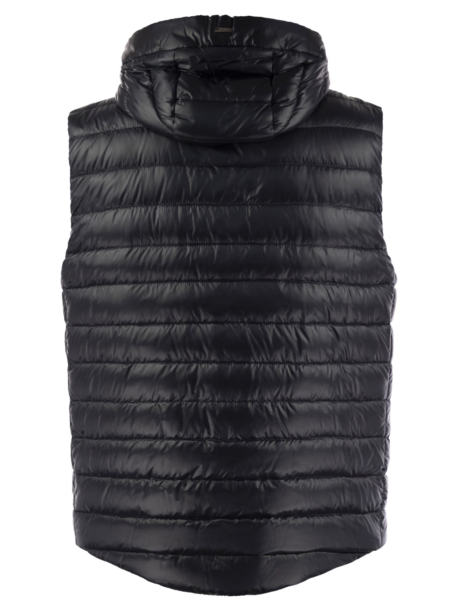 Herno Men's Sleeveless Down Jacket In Blue