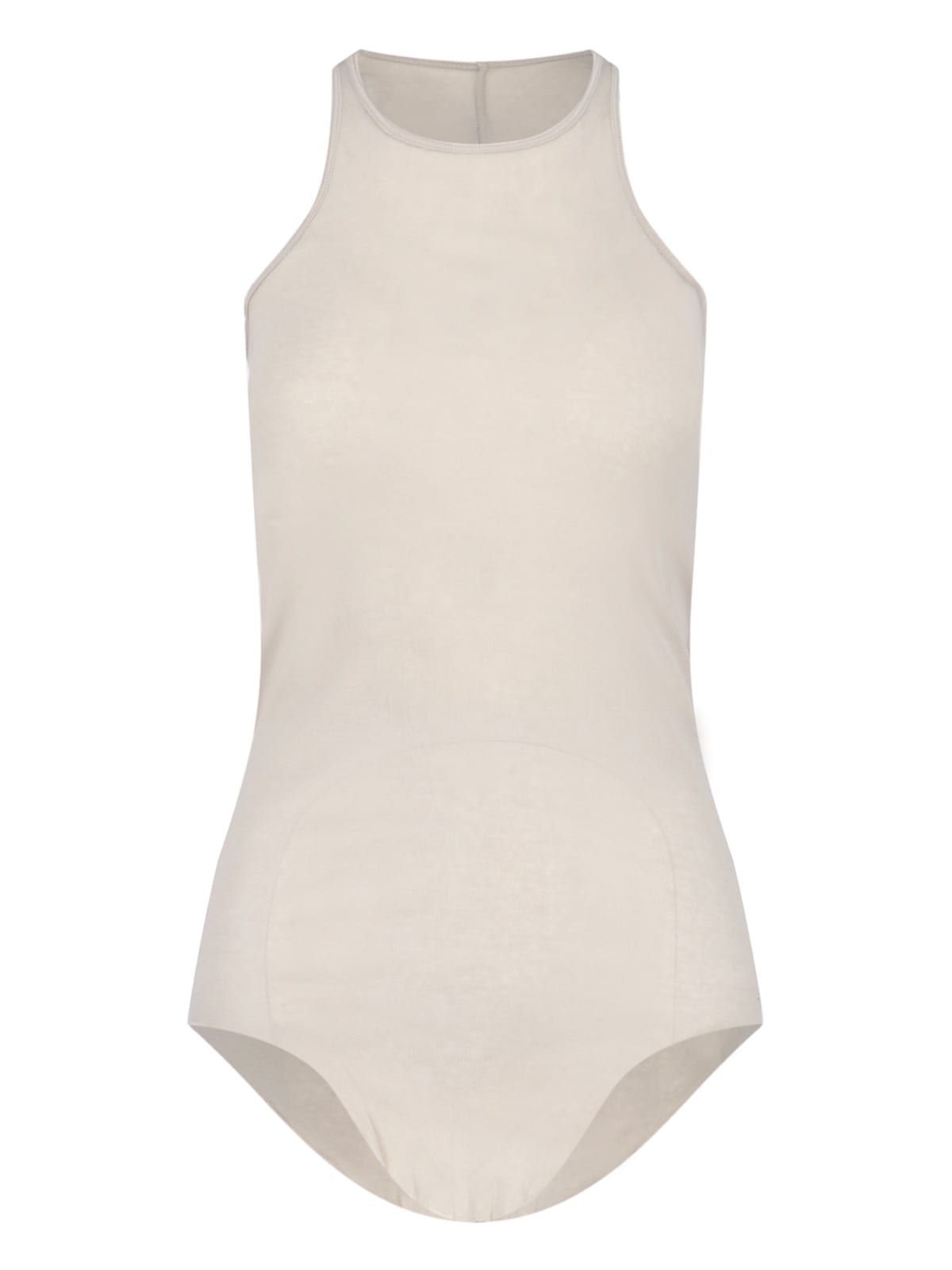 Shop Rick Owens Ribbed Tank Top In Crema