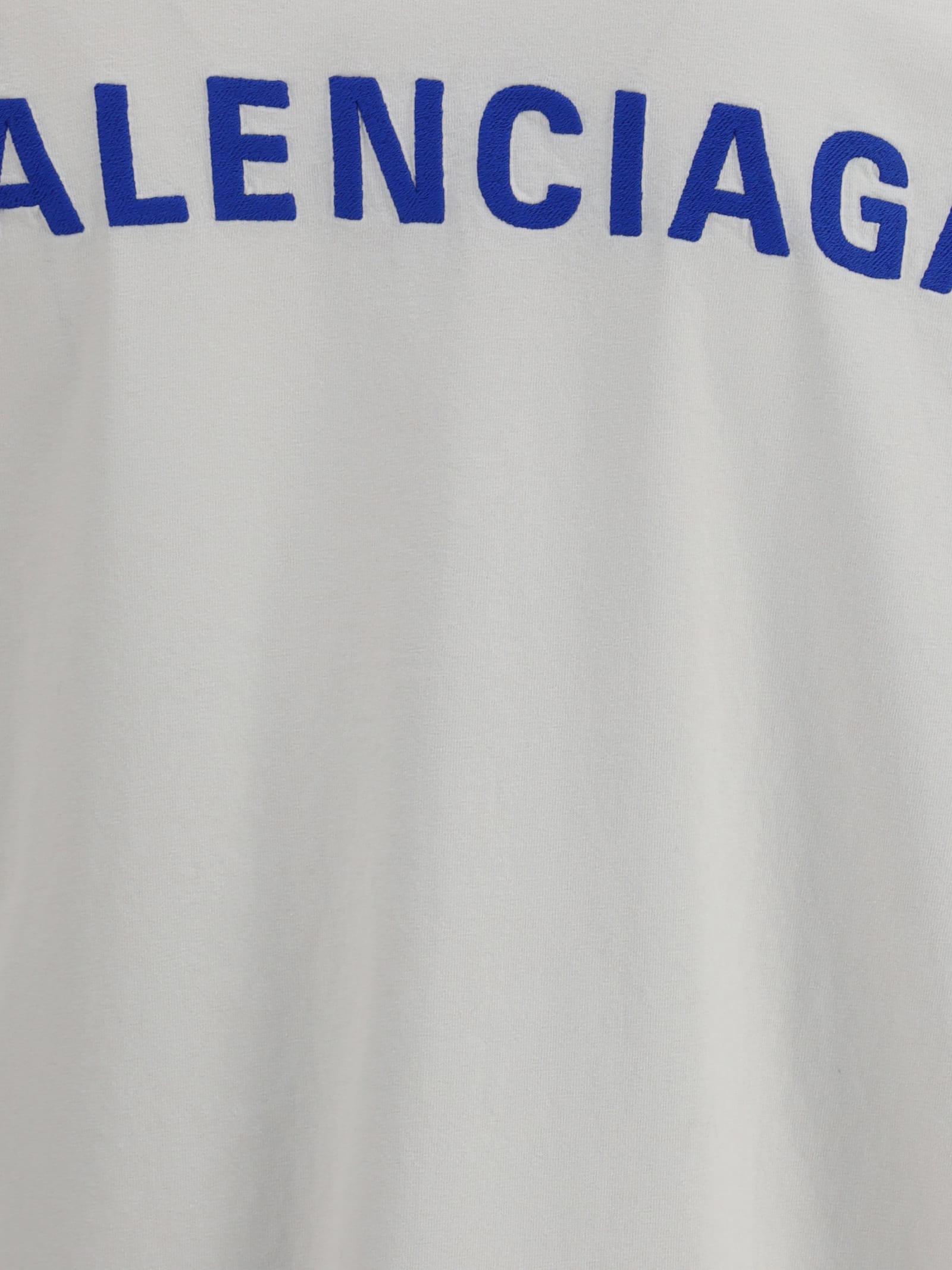 Balenciaga Logoed T-shirt In White