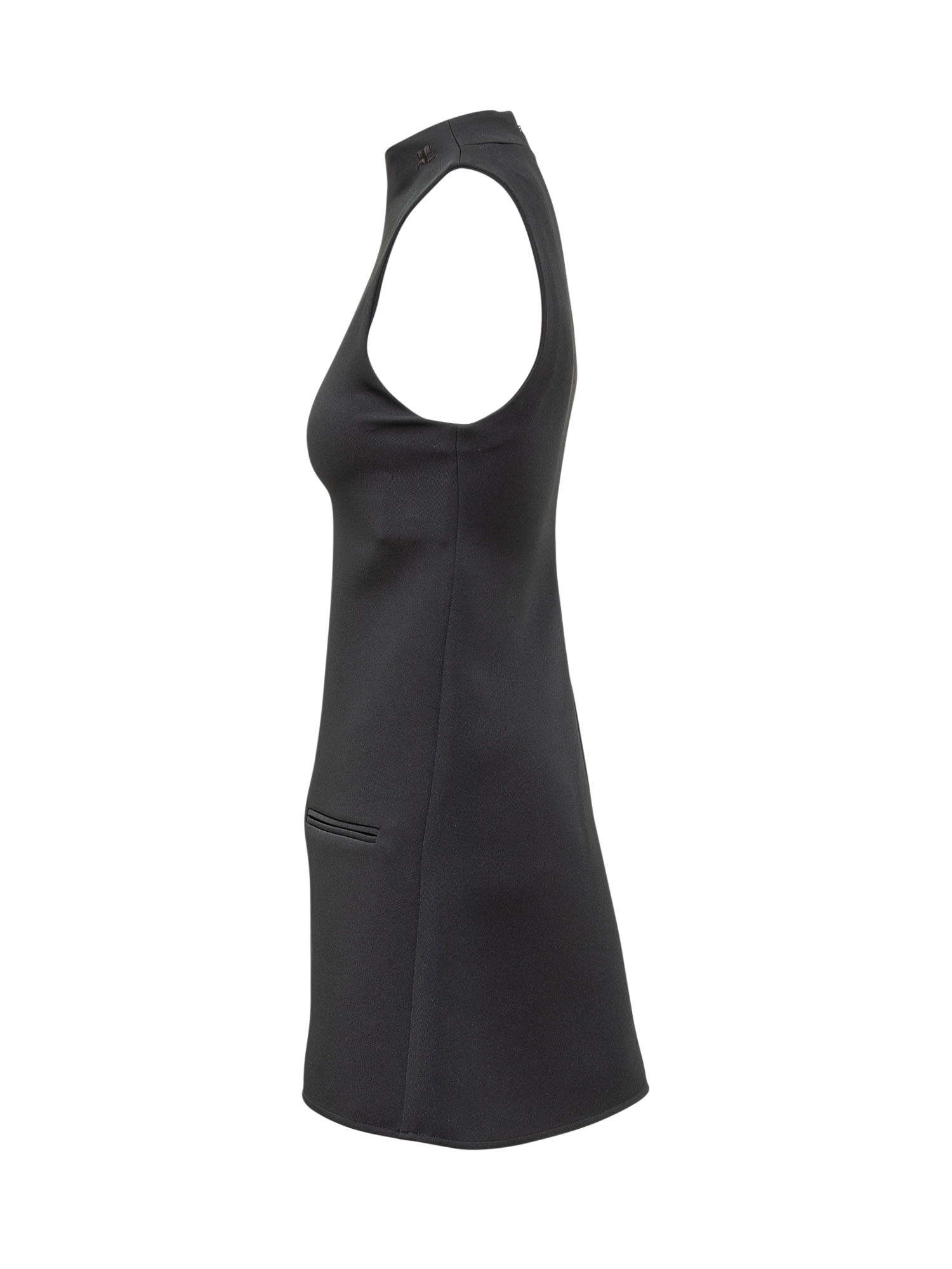 Shop Courrèges A-line Dress In Black