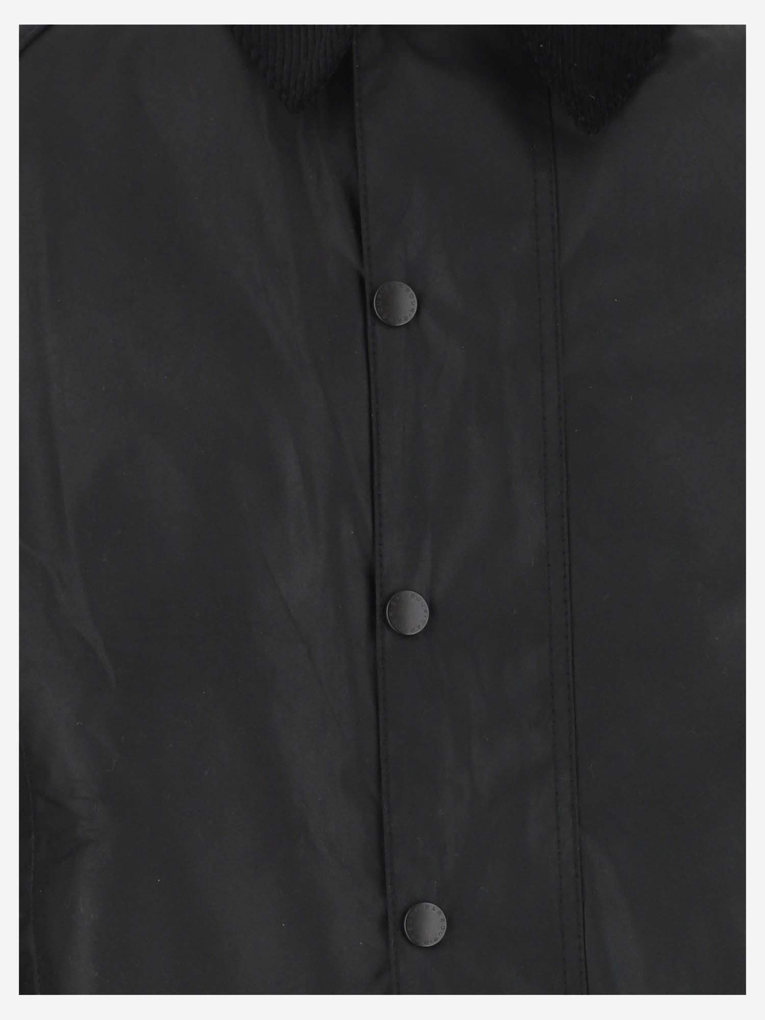 Shop Barbour Waxed Beaufort Jacket In Black