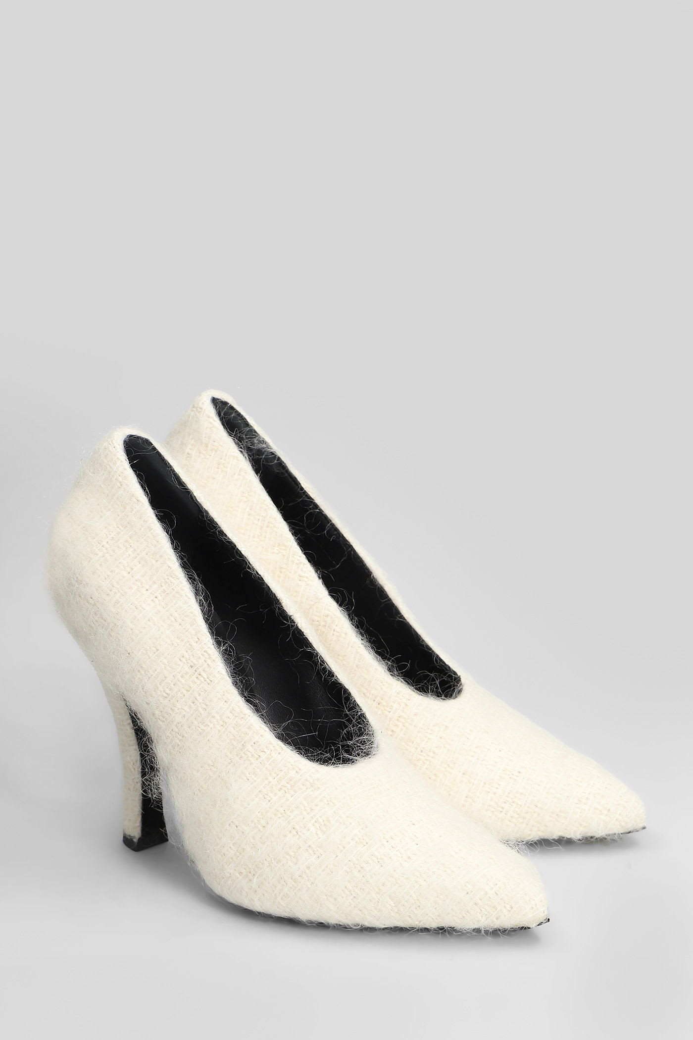 Magda Butrym Pumps Loom Pumps In Beige Cotton In White