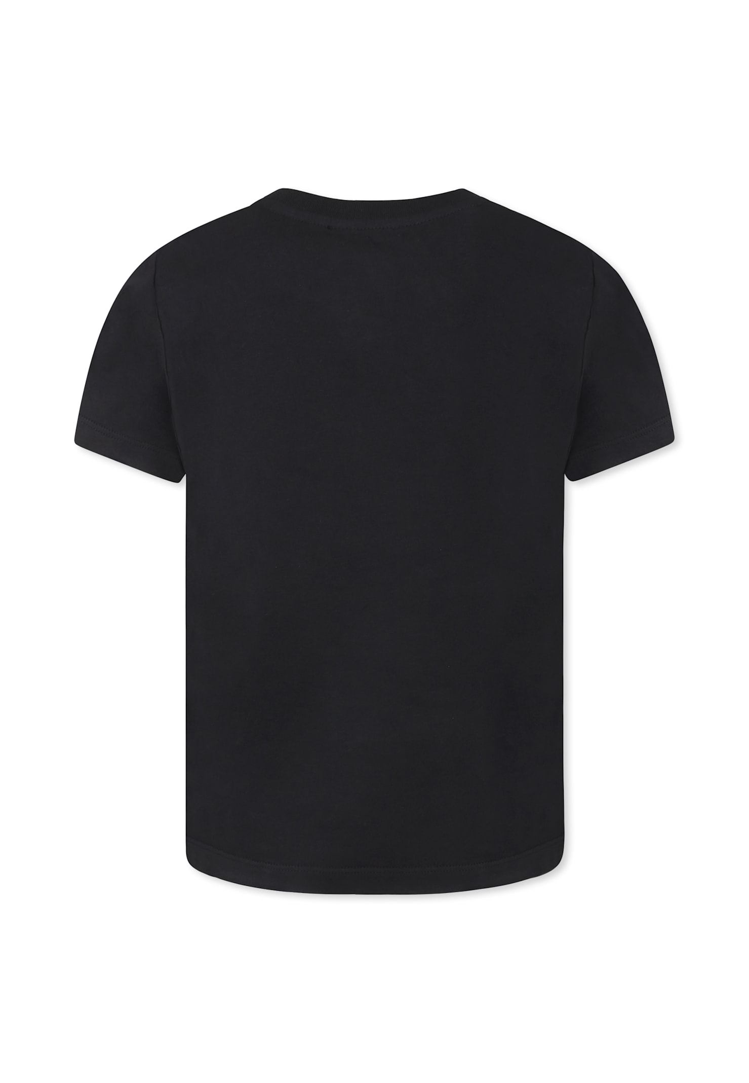 Balmain Black T-shirt For Girl With Logo In Black