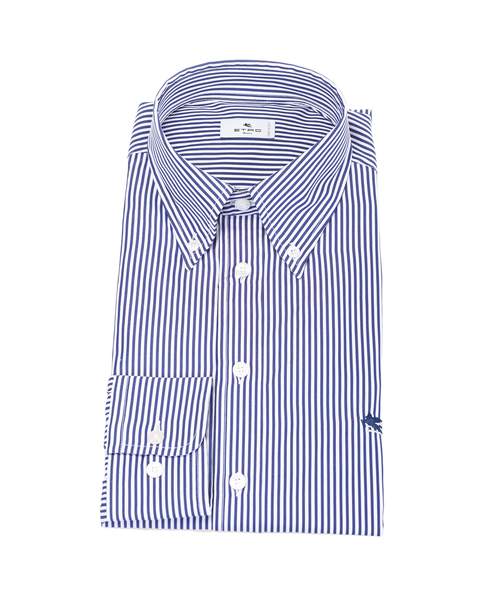 Etro Striped Shirt In Blu