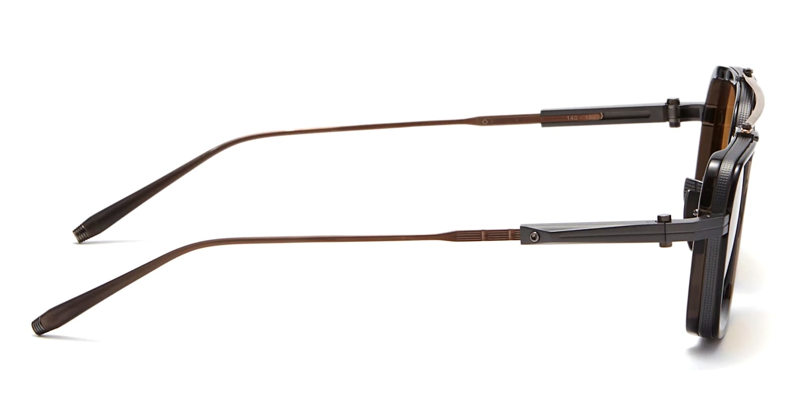 Akoni Solis - Black Iron / Brushed Bronze Sunglasses In Brown