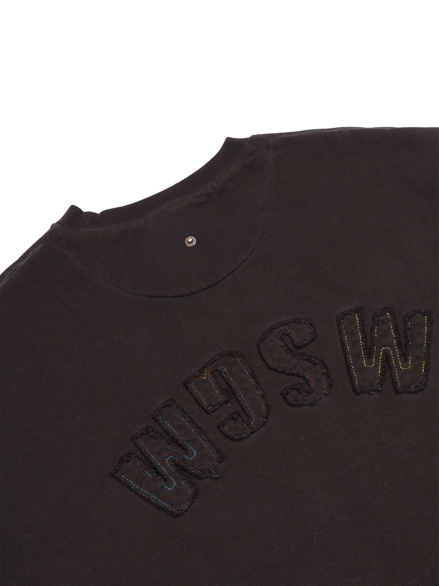 Msgm Washed Sweatshirt Boy In Brown