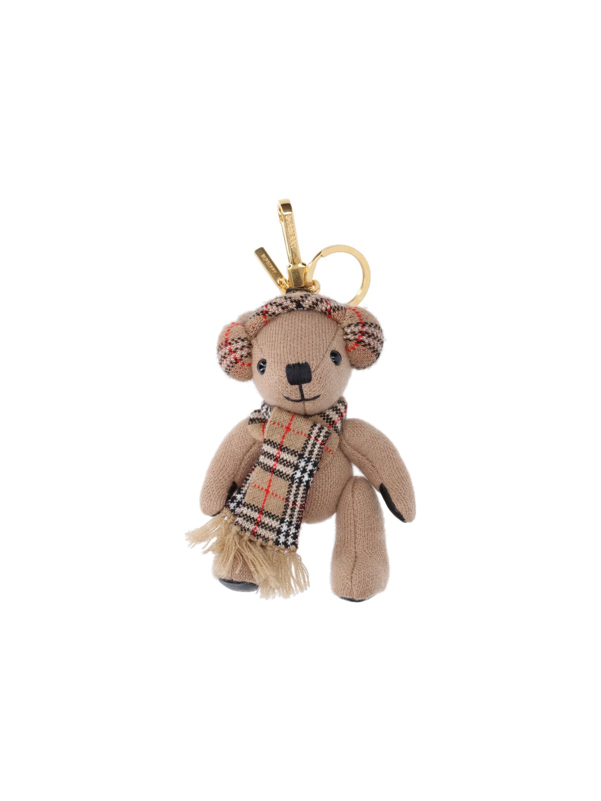 Burberry Thomas Teddy Bear Keyring Charm In Sand