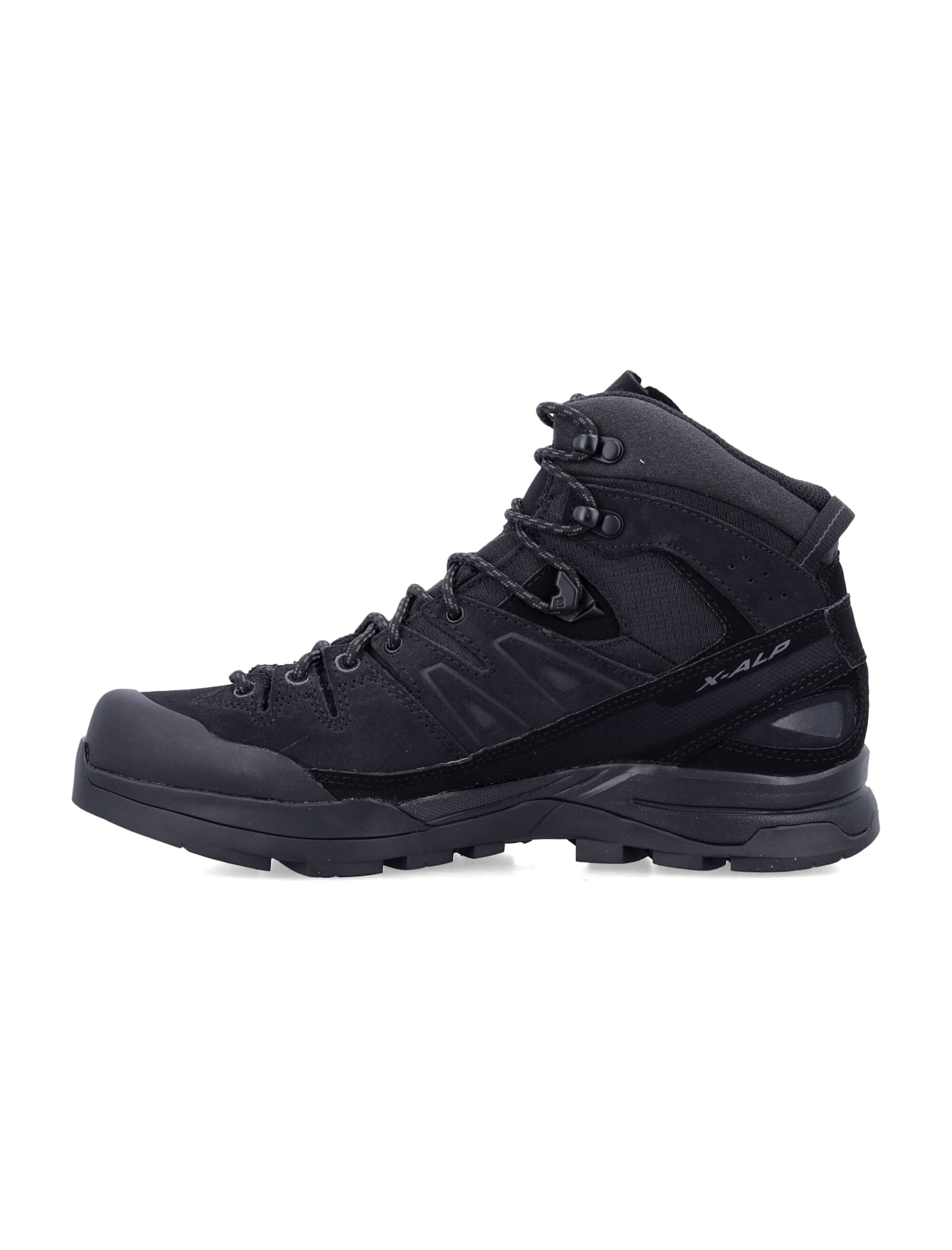 Shop Salomon X- Alp Mid Leather Gore-tex In Black