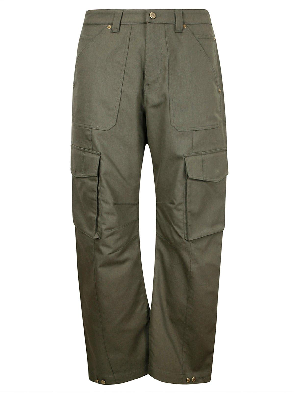 Shop Golden Goose Cargo Pants In Ivy Green