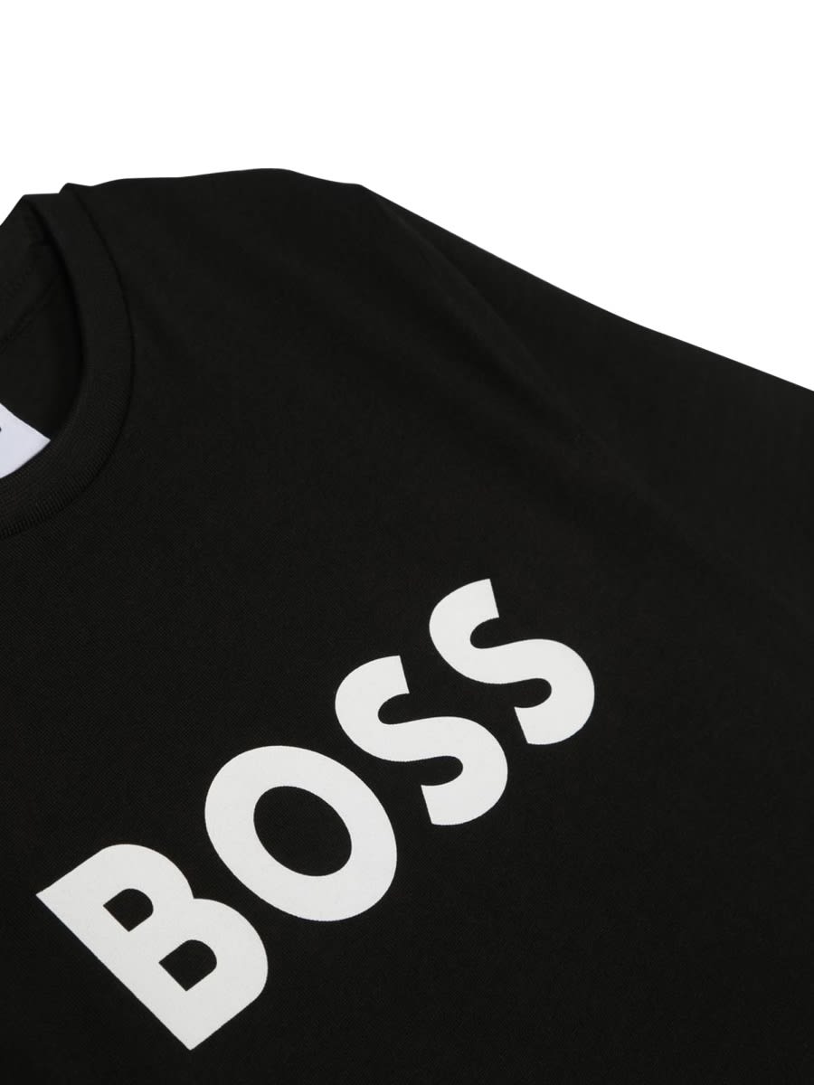 Shop Hugo Boss T-shirt Logo In Black