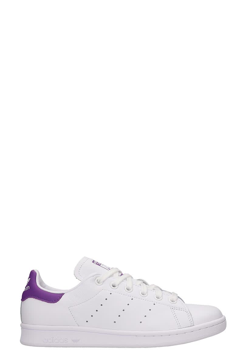 ADIDAS ORIGINALS STAN SMITH W SNEAKERS IN WHITE LEATHER,11228108