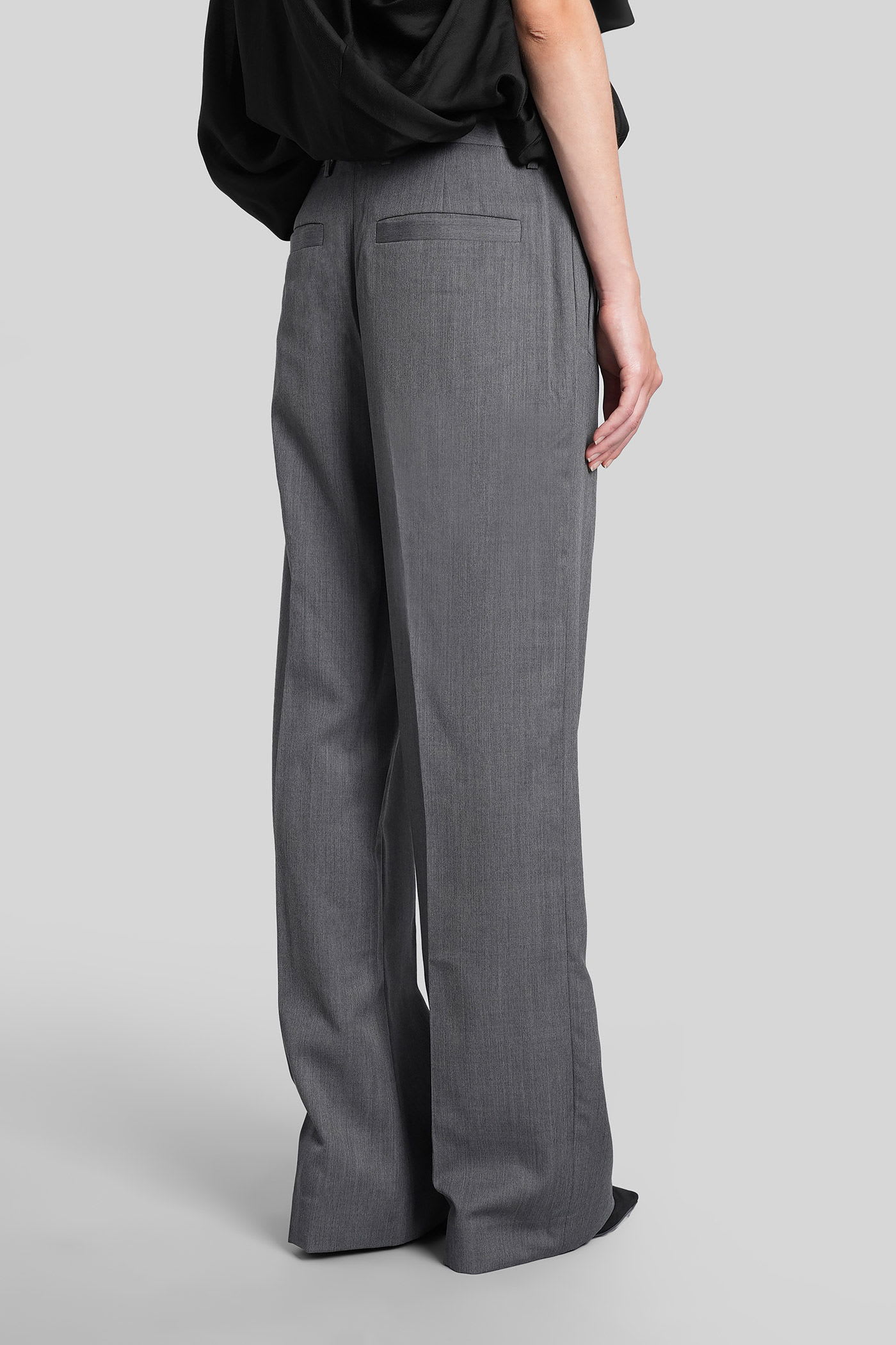 Entire Studios Father Suiting Pants In Grey Wool In Gray