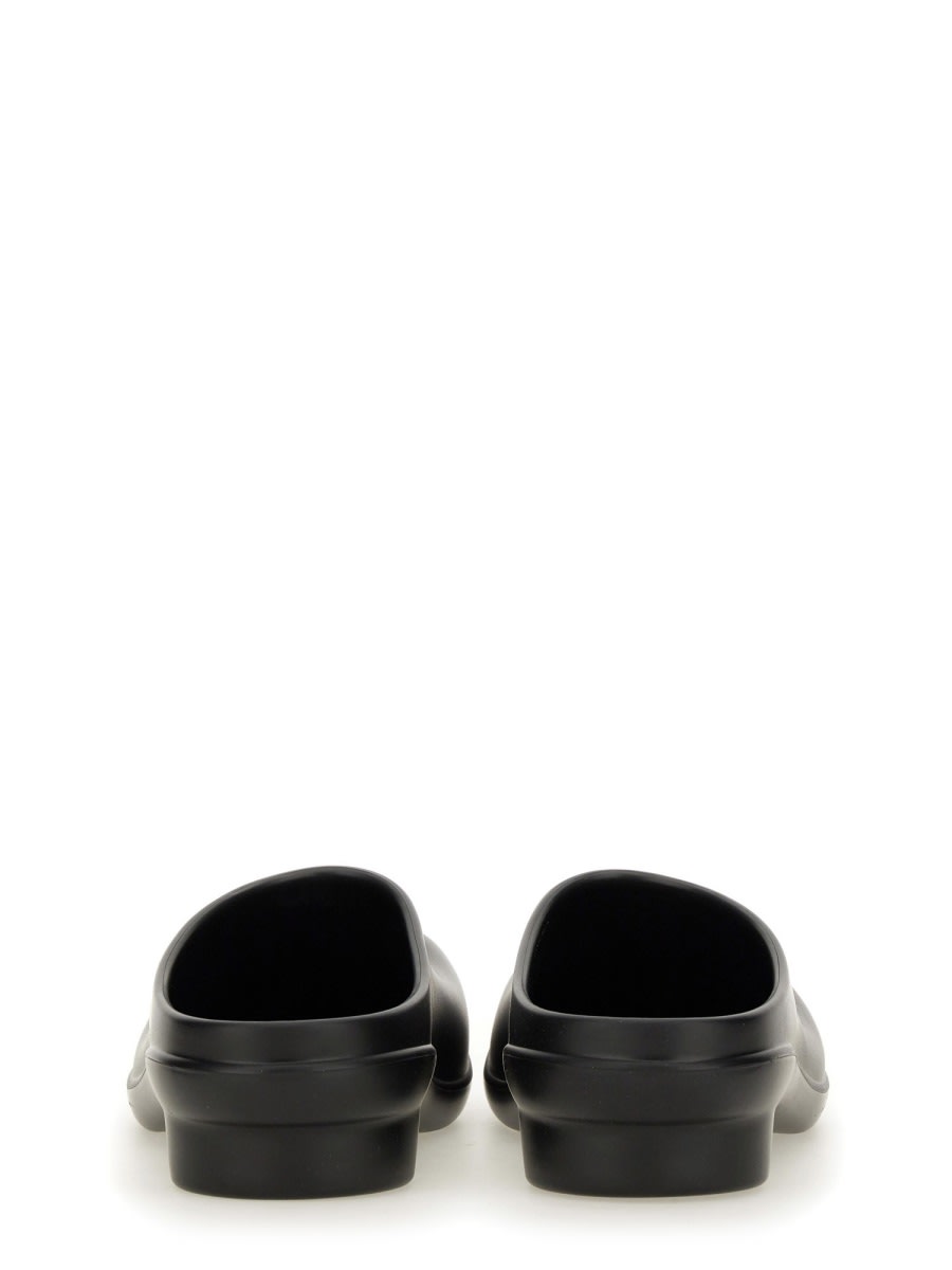 Shop Mm6 Maison Margiela Clogs Anatomic In Black