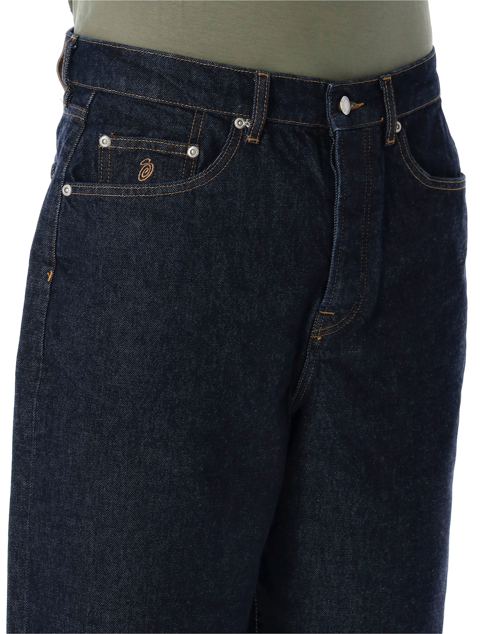 Stussy Big Ol Denim Shorts In Black