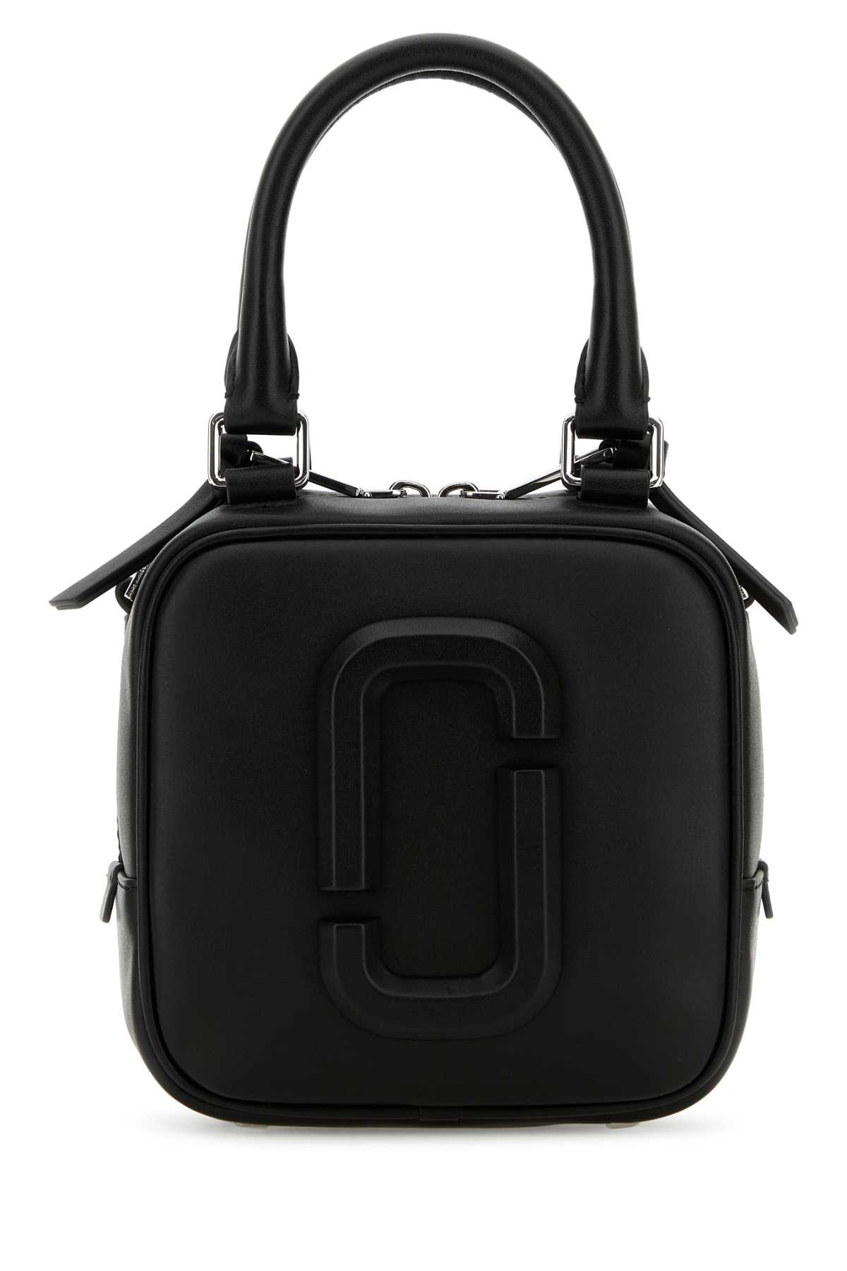 Black Leather The Cube Handbag