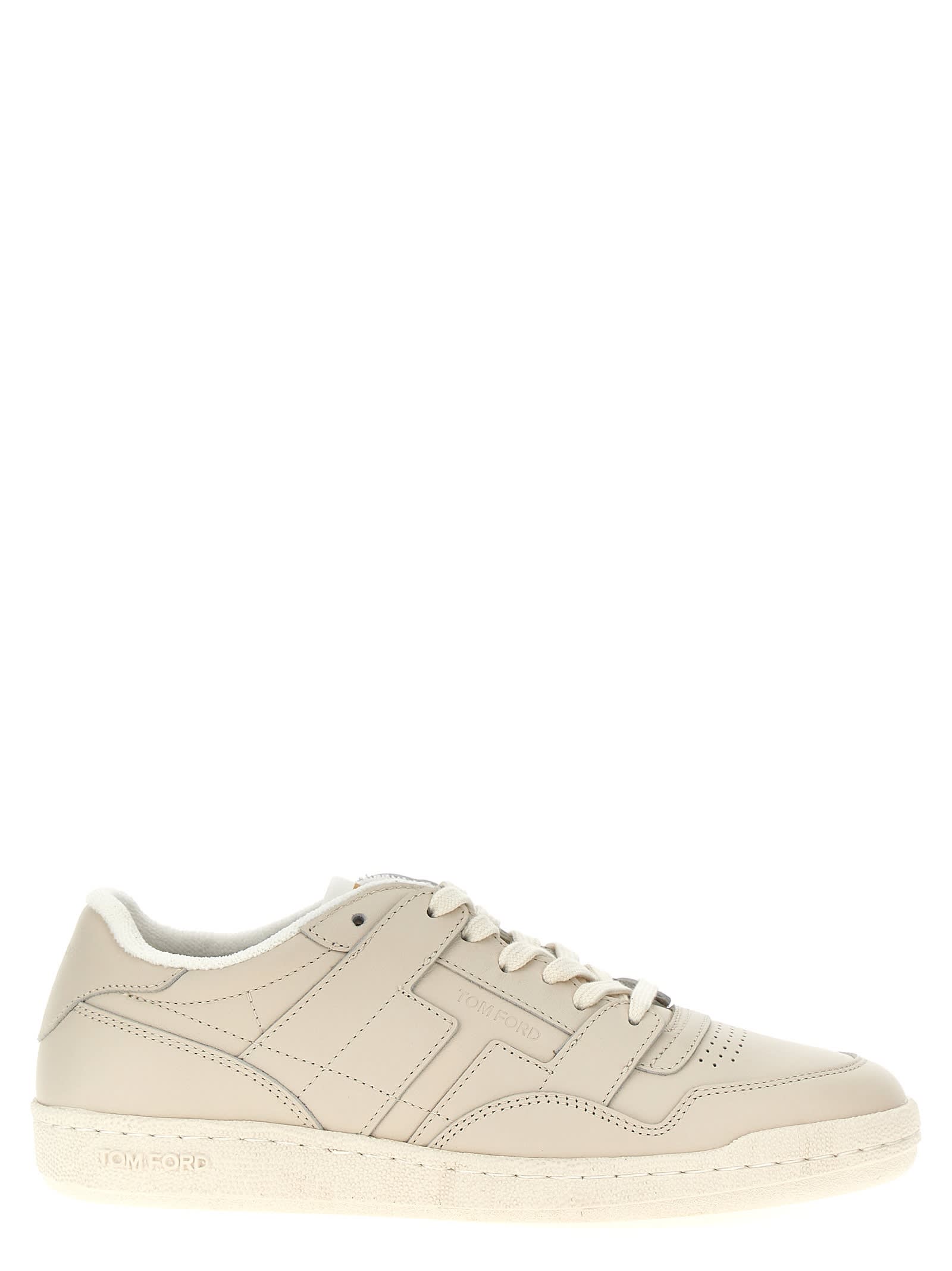 Shop Tom Ford Jake Sneakers In White