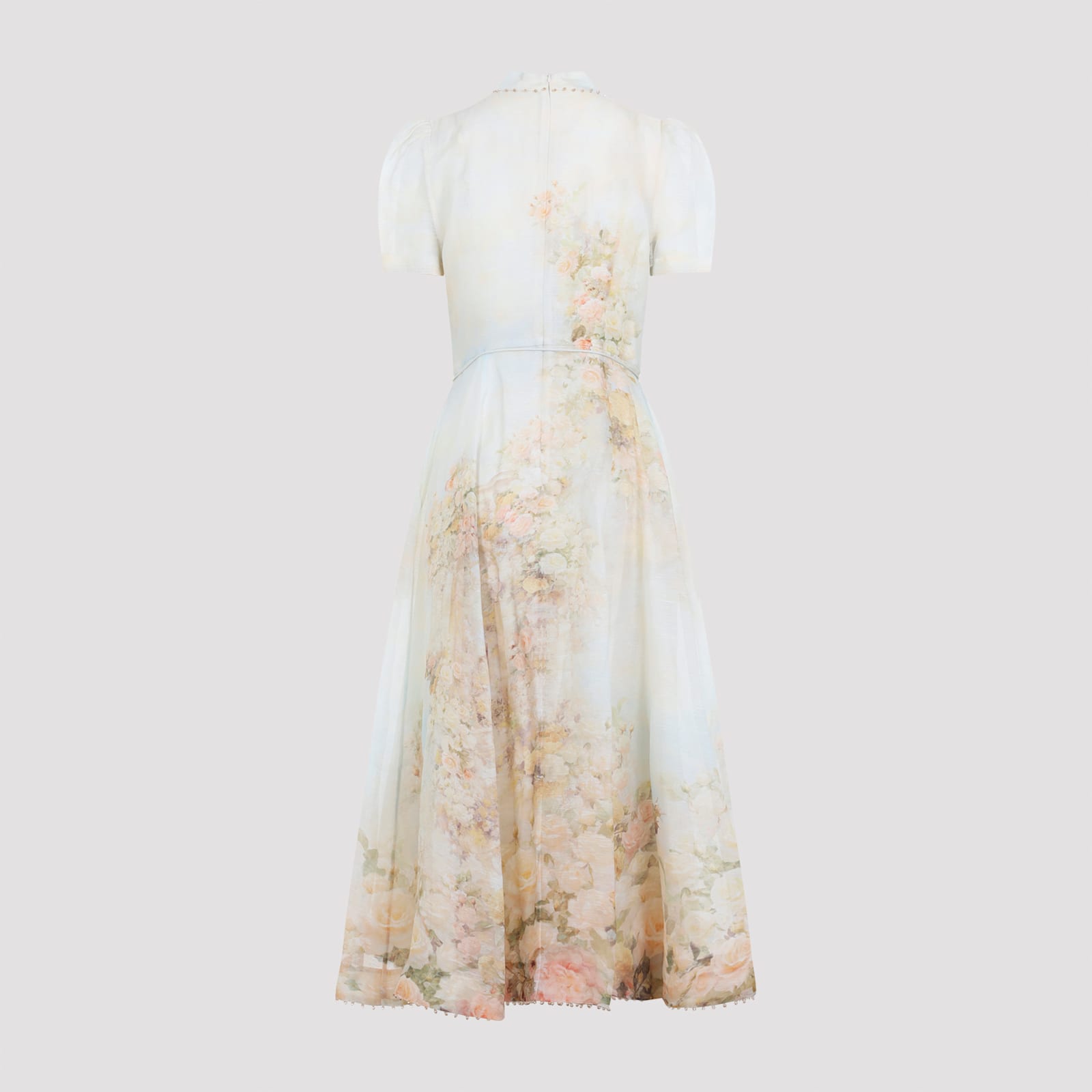 Zimmermann Memento Picnic Floral Midi Dress In Multi