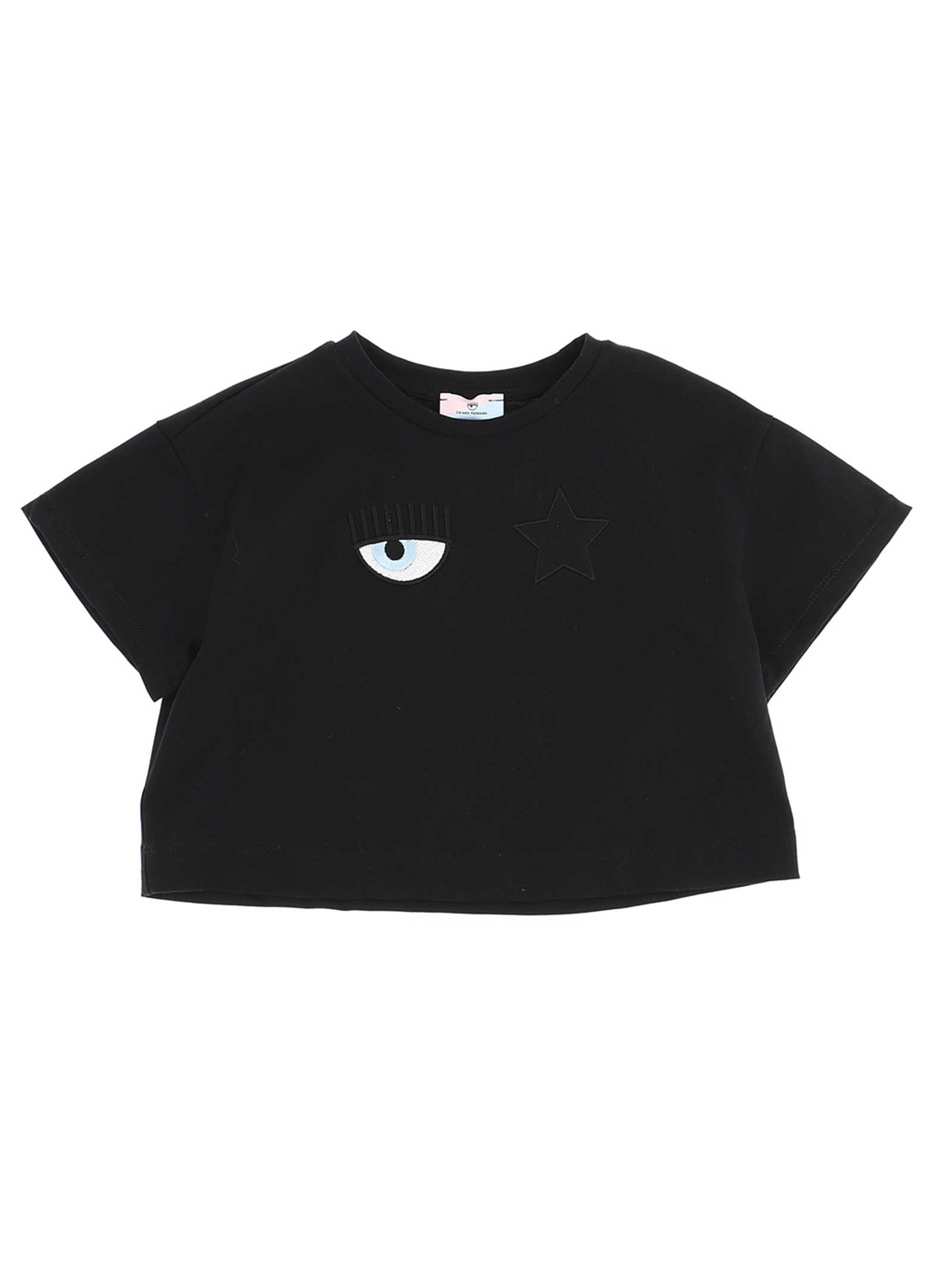 Chiara Ferragni Black T-shirt With Print