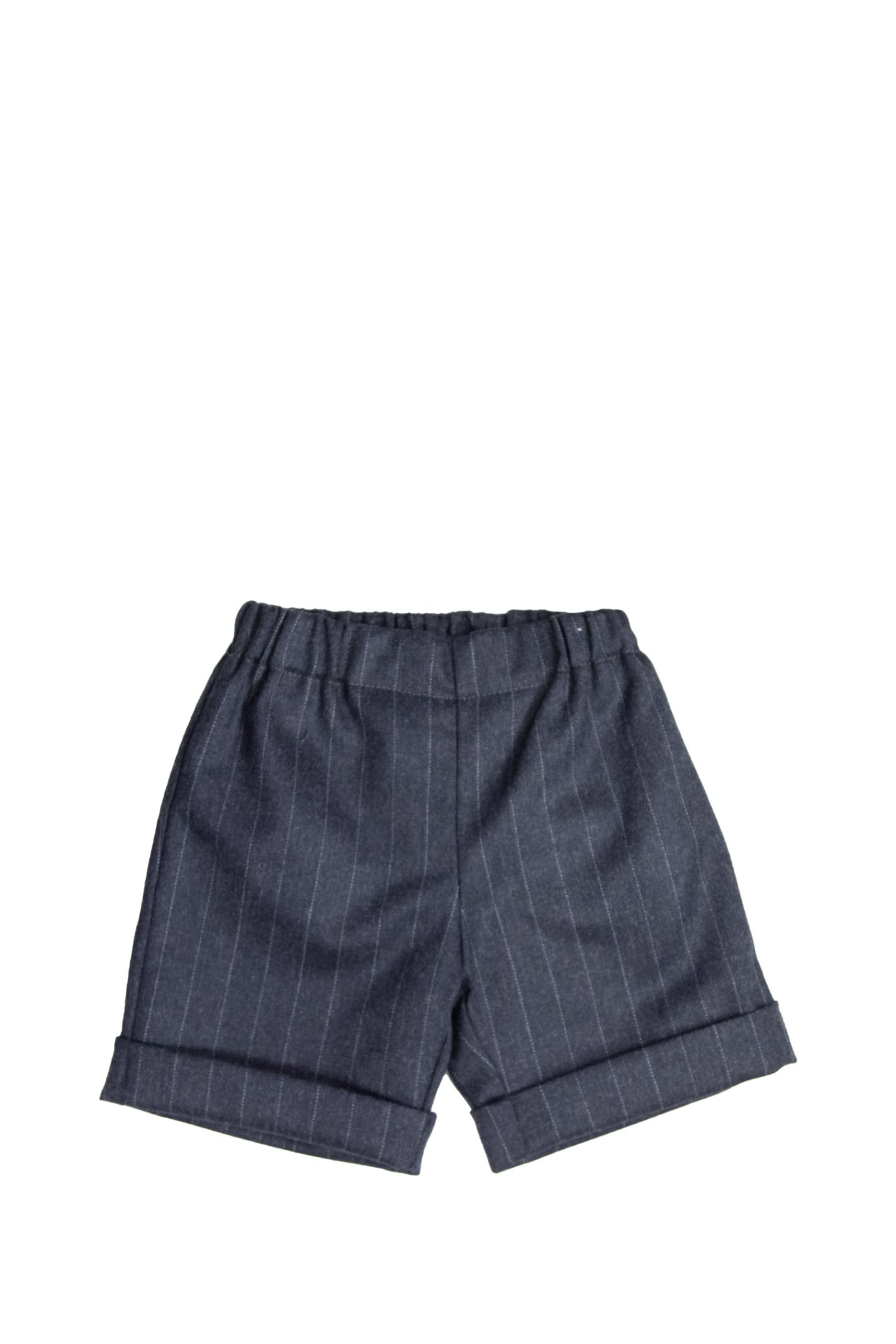 La Stupenderia Kids' Cotton Shorts In Blue