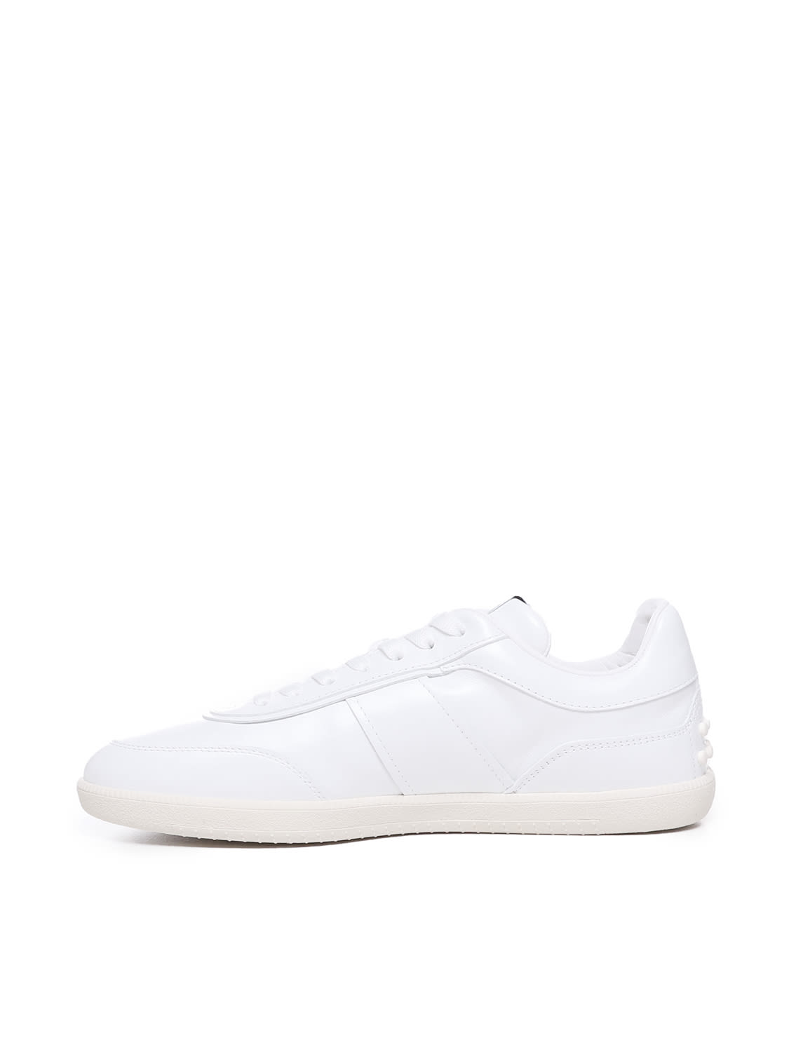 Shop Tod's Tabs Sneakers In Leather In White