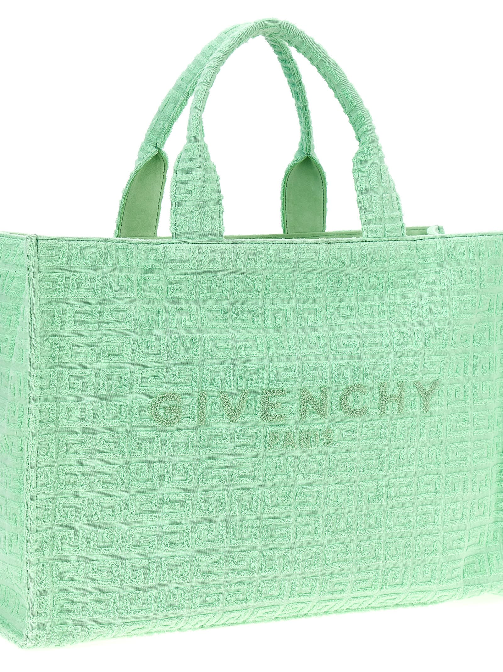 【関税込み】Plage medium capsule 'G-Tote' shopping bag Givenchy Plage Capsule G-tote Midi Shopping Bag In Green