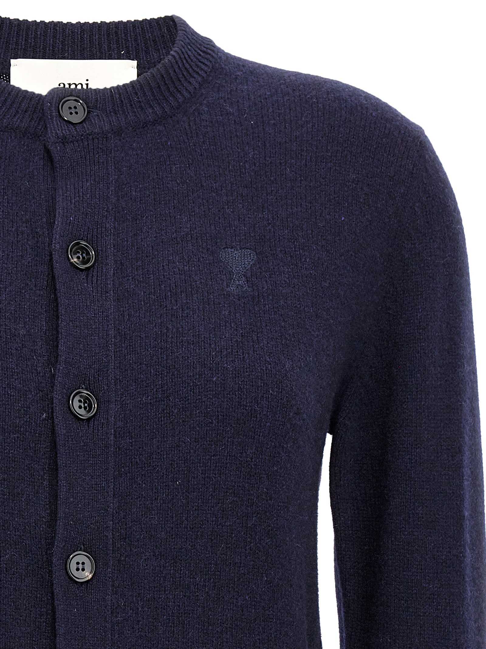 Shop Ami Alexandre Mattiussi Adc Cardigan In Blue