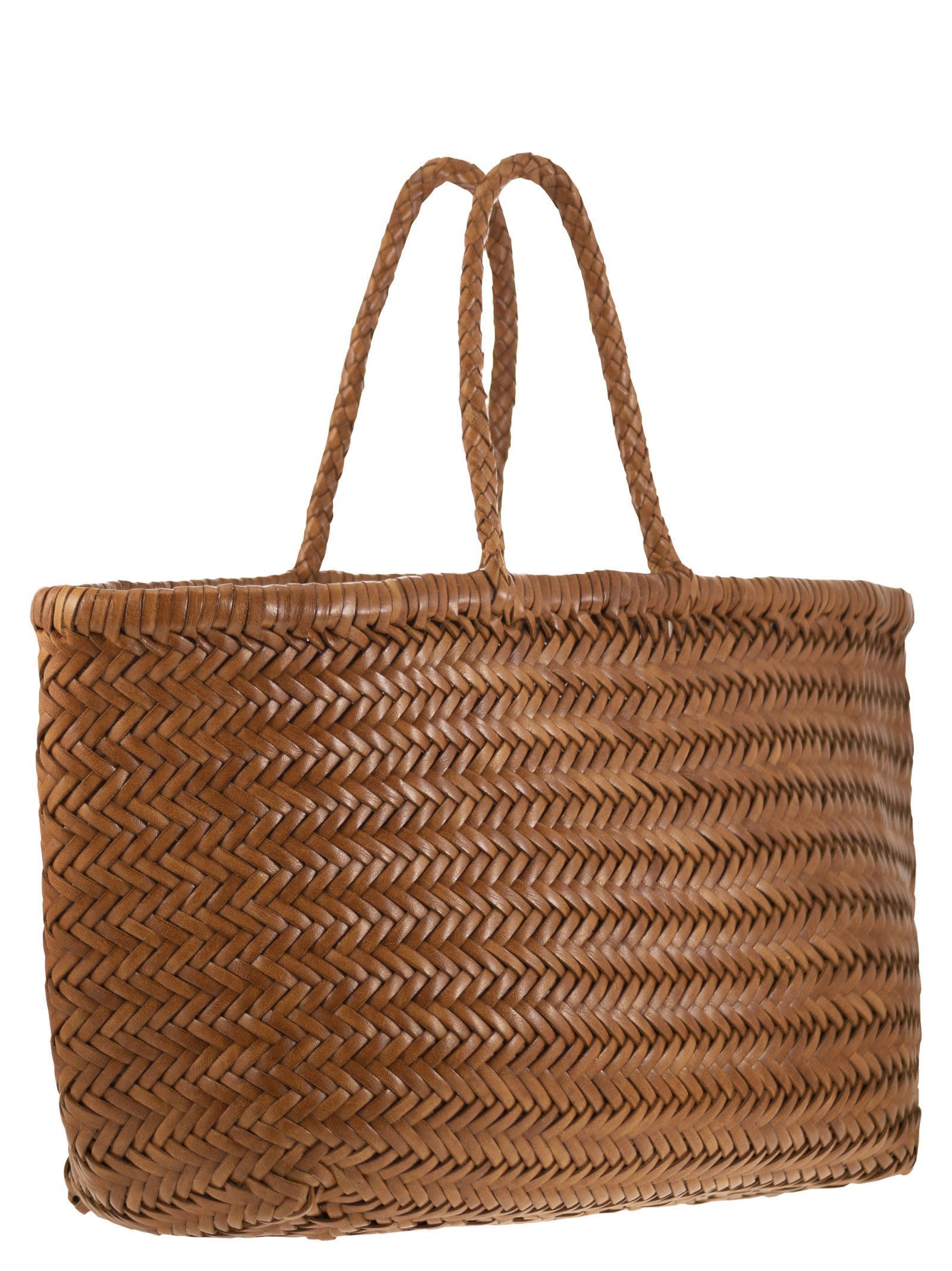Dragon Diffusion Triple Jump Big - Woven Leather Bag