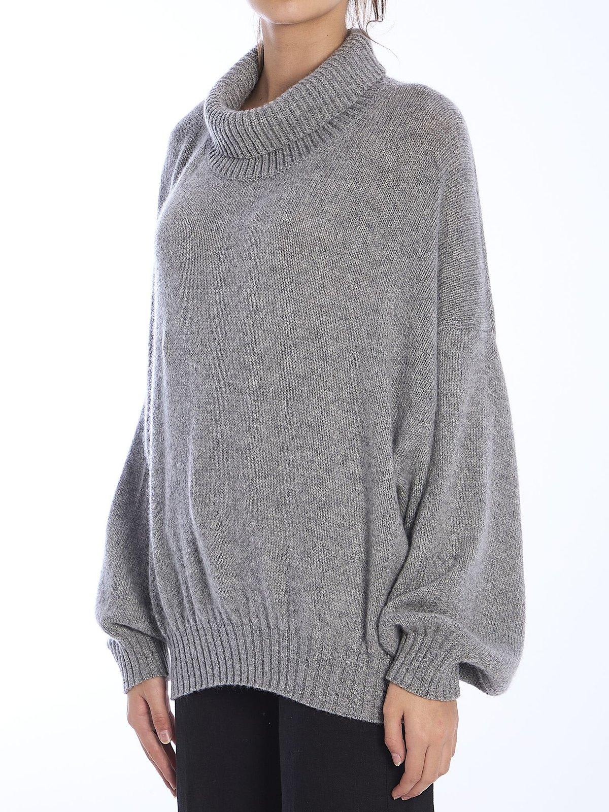 Khaite Morris Roll Neck Jumper In Granite