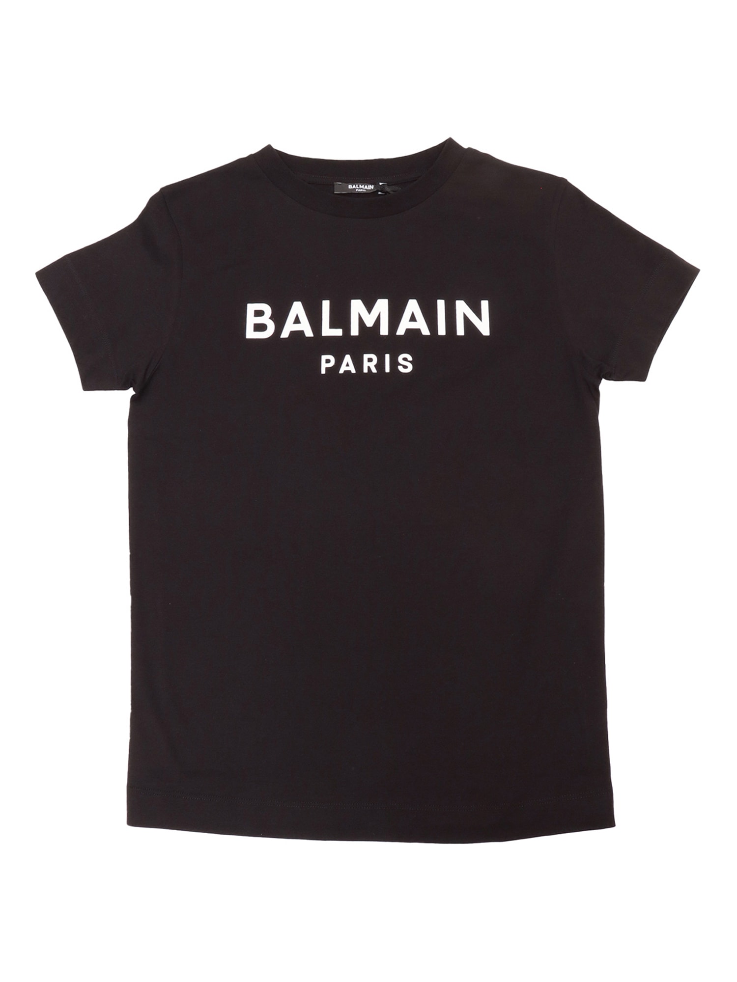 Balmain Kids' Logo T-shirt In Black
