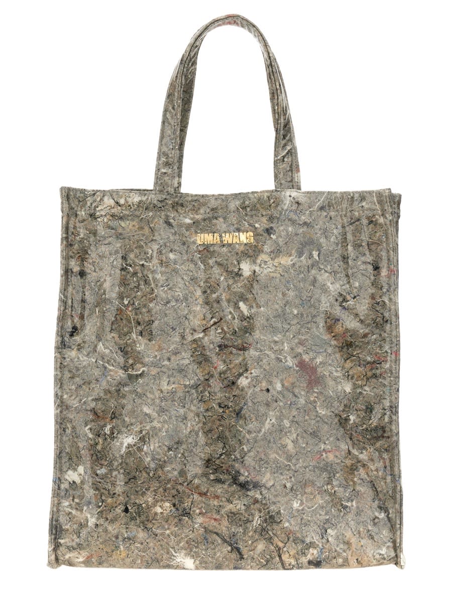 Shop Uma Wang Tote Bag In Charcoal