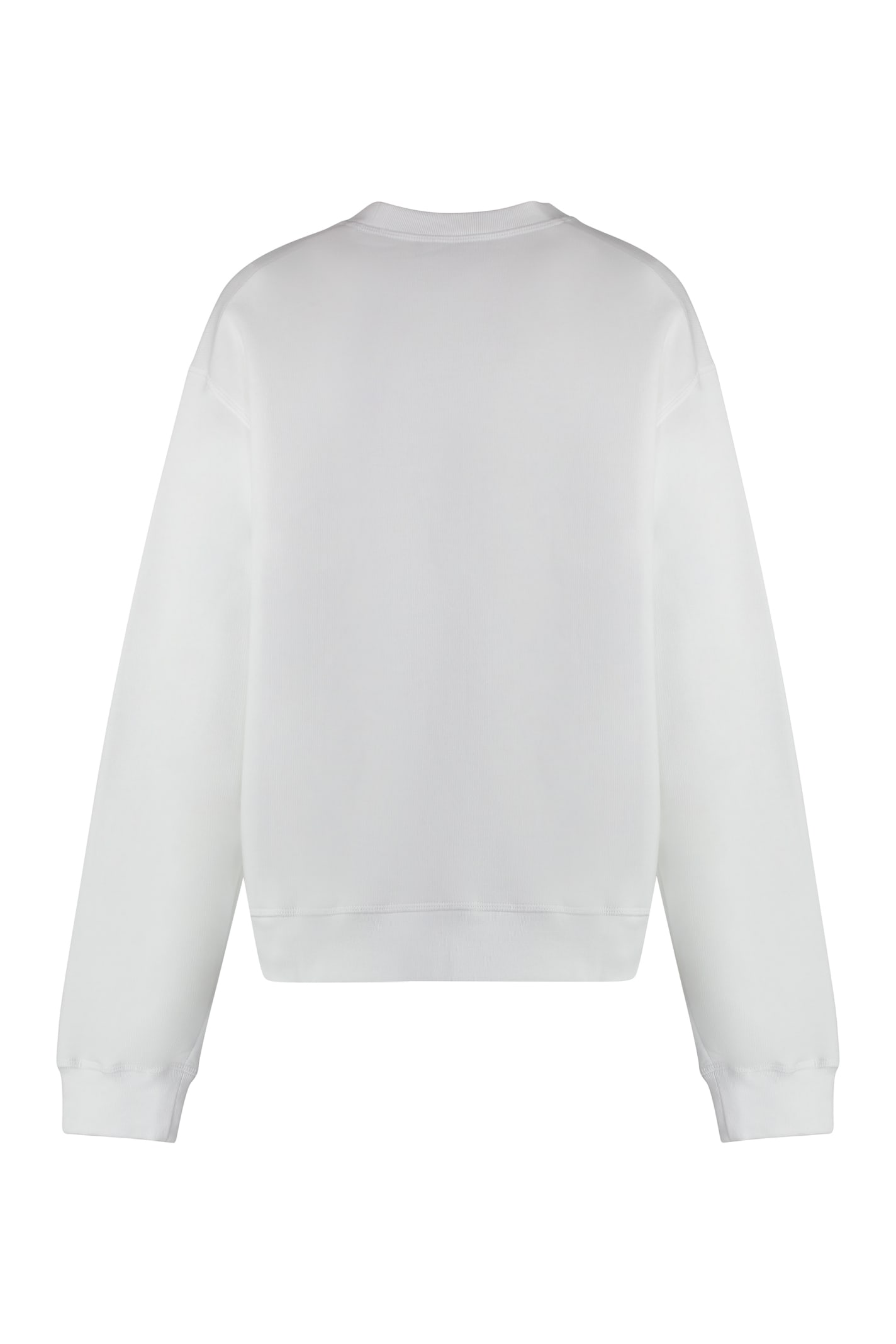 Shop Dsquared2 Cotton Crew-neck Sweatshirt In White