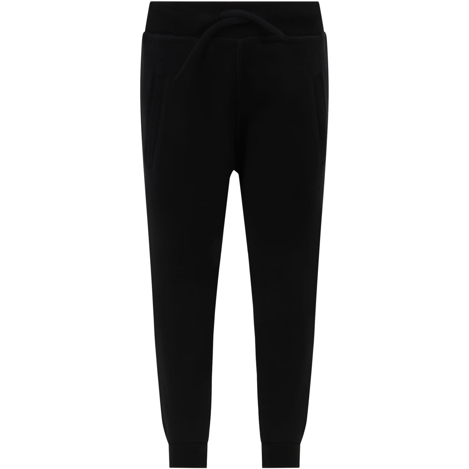 Dsquared2 Black Sweatpants For Kids With Logo