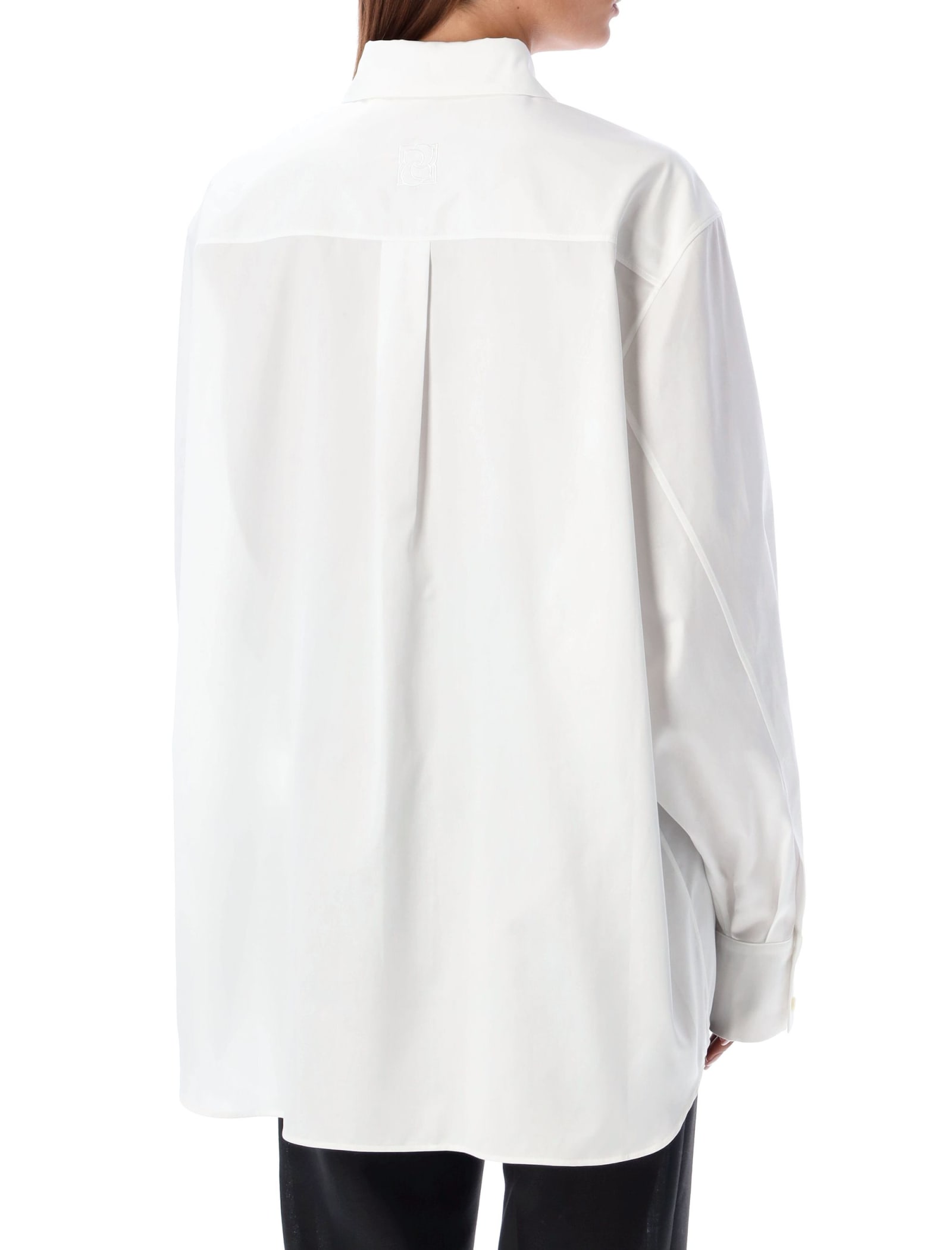 Shop Magda Butrym Oversized Shirt In White