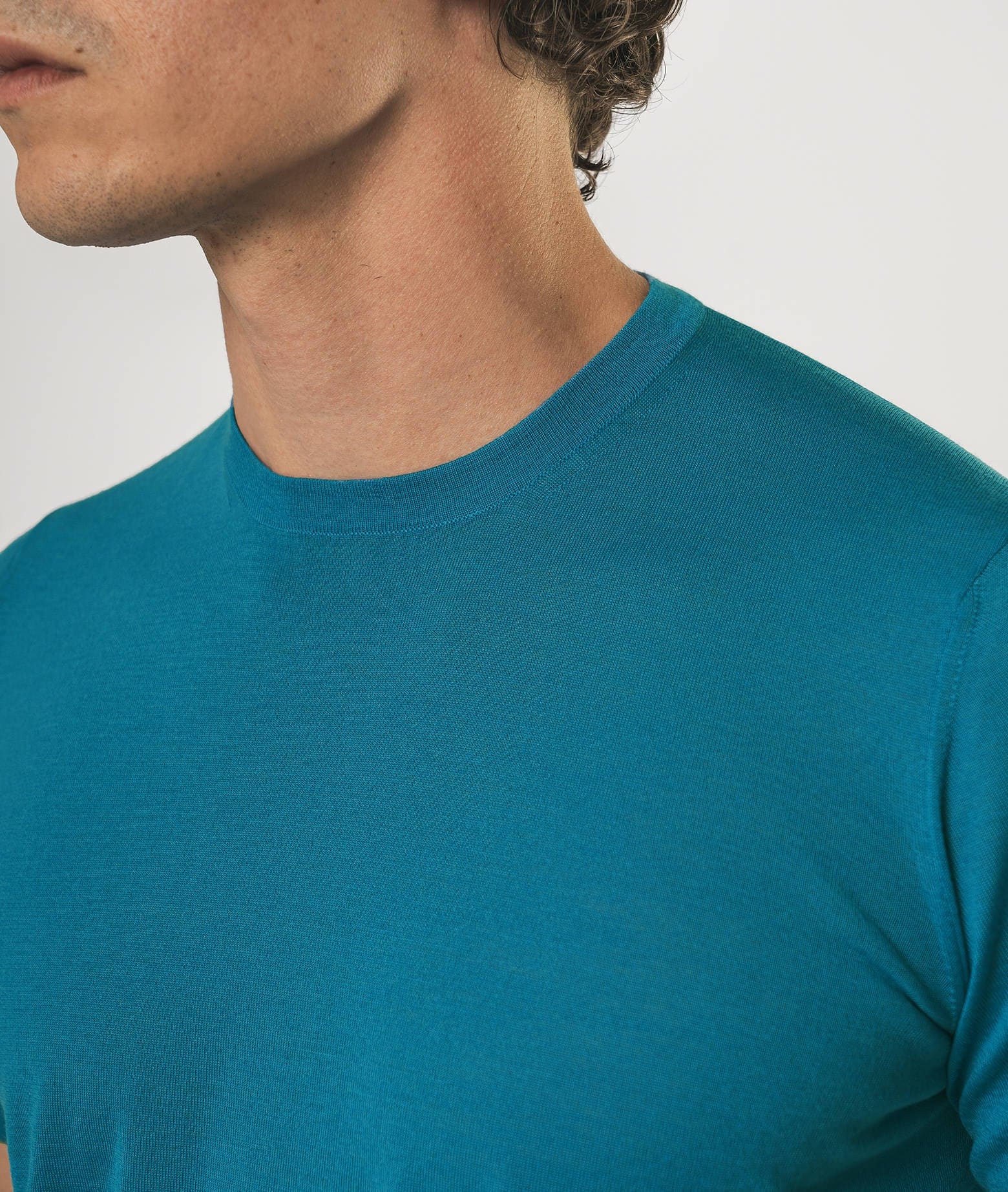 Larusmiani Crewneck Roquebrune T-shirt In Skyblue