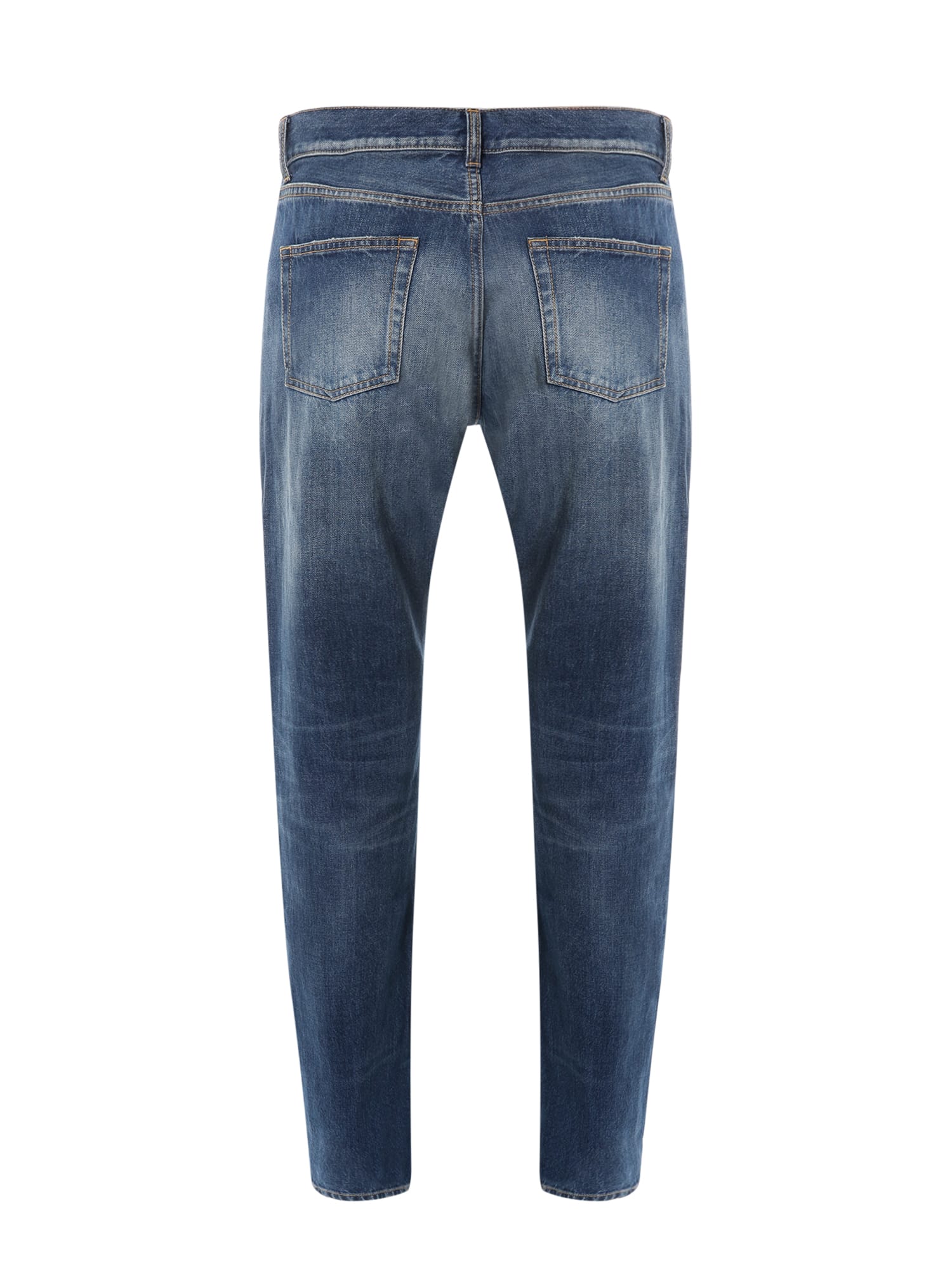 Shop Saint Laurent Jeans In Blue