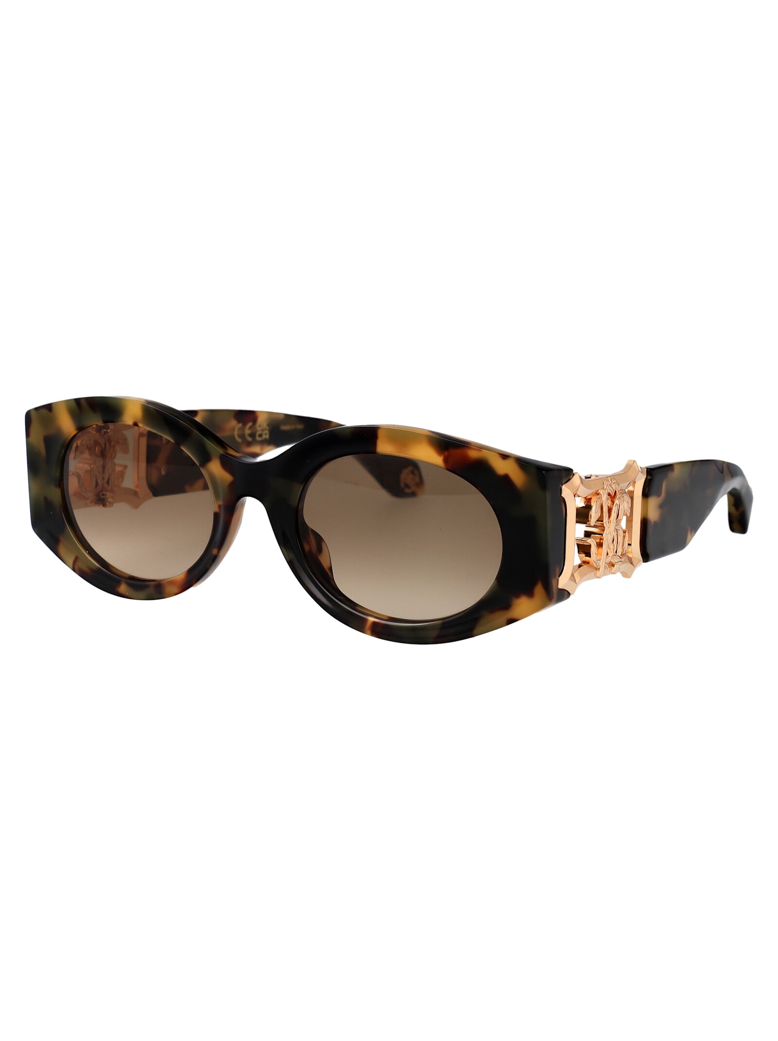 Roberto Cavalli Src064 Sunglasses In Havana Vintage Lucida