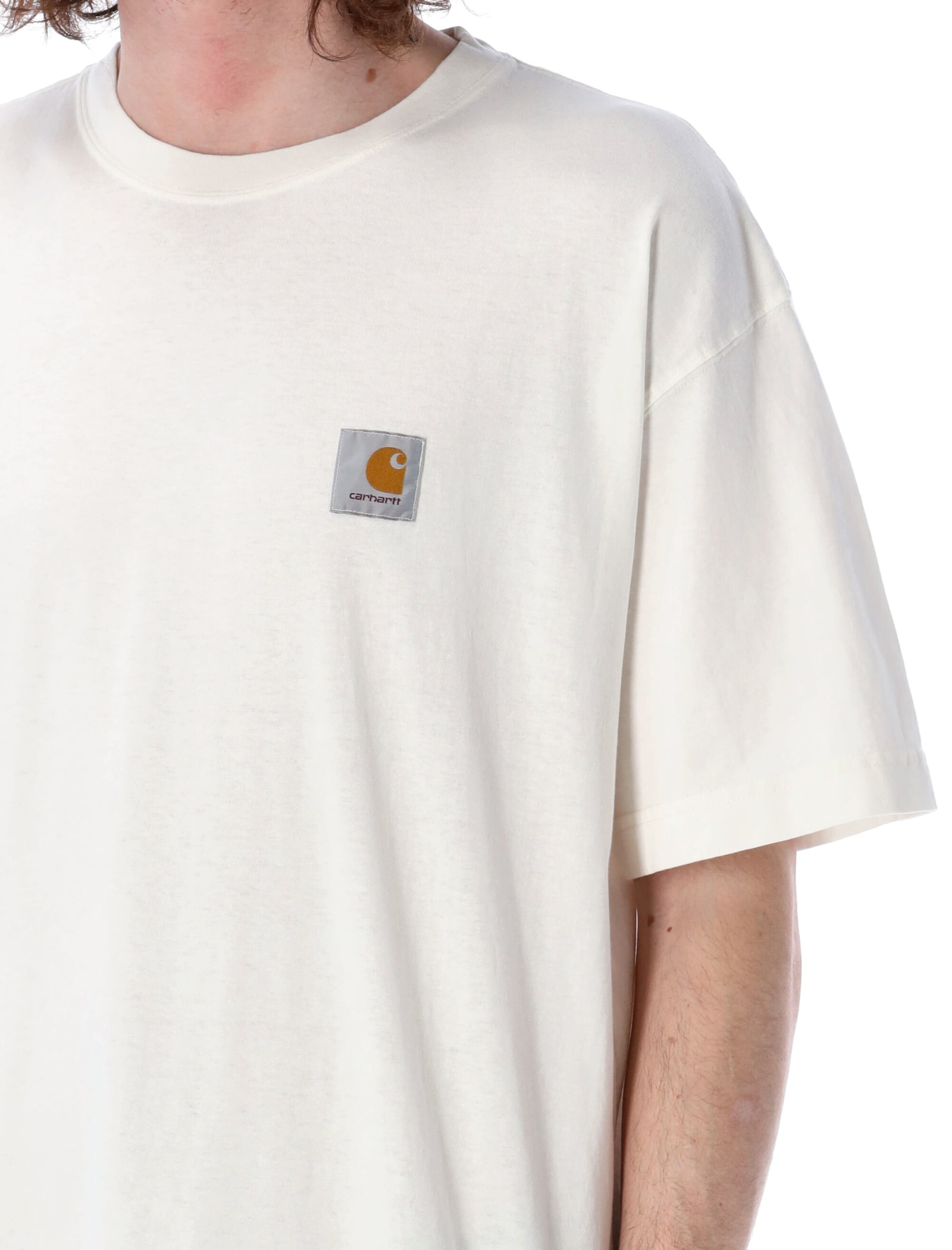 Shop Carhartt S/s Nelson T-shirt In Wax