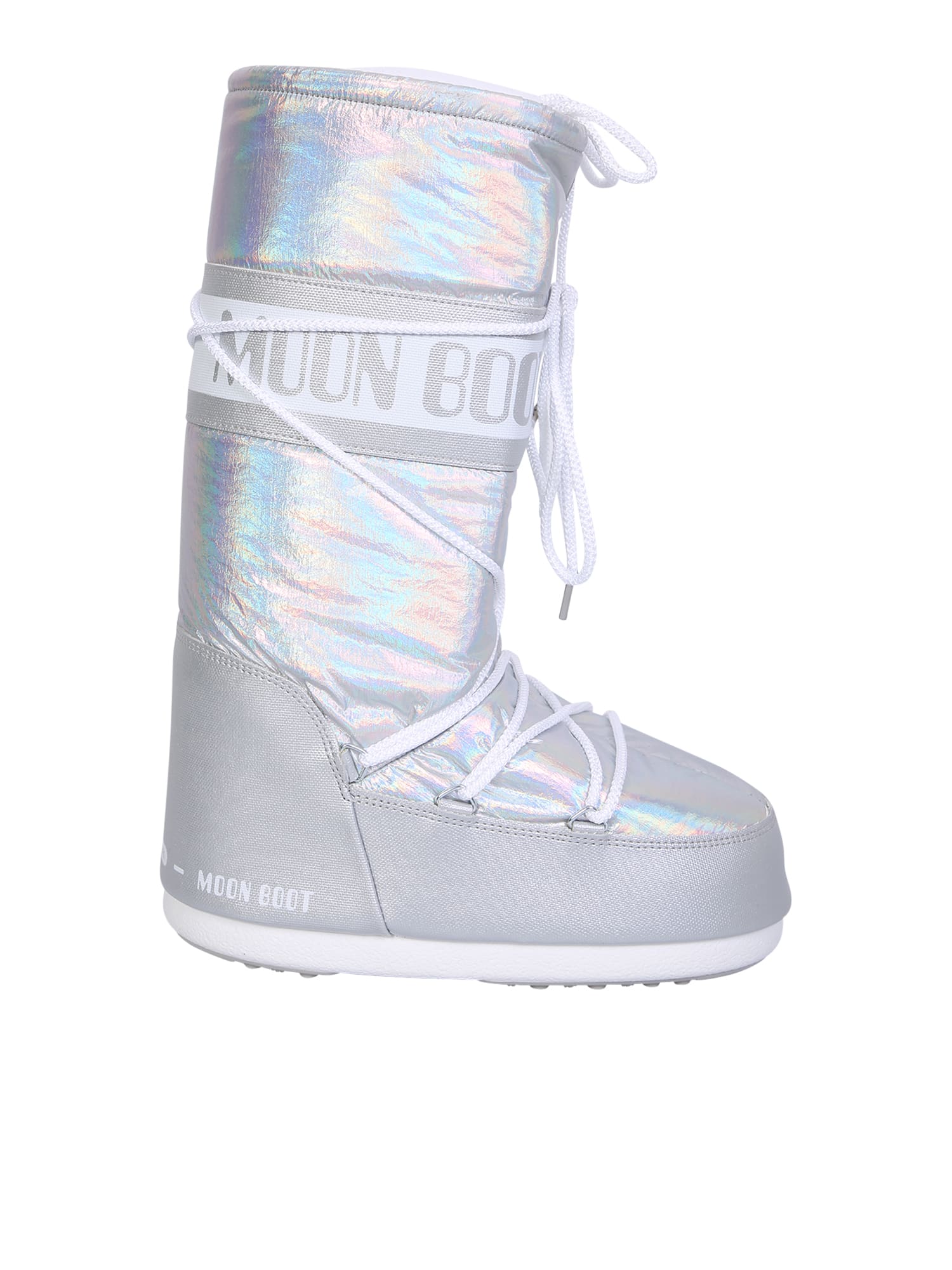 Moon boot discount metallic silver