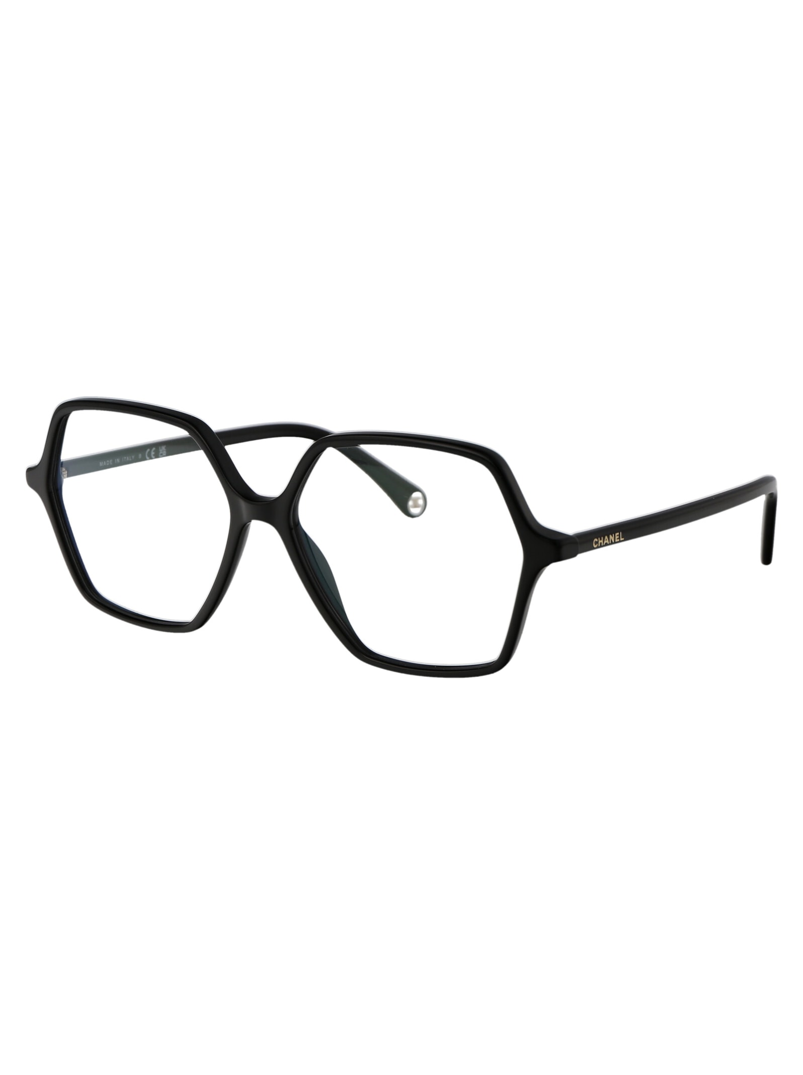 Pre-owned Chanel 0ch3447 Glasses In C622 Black