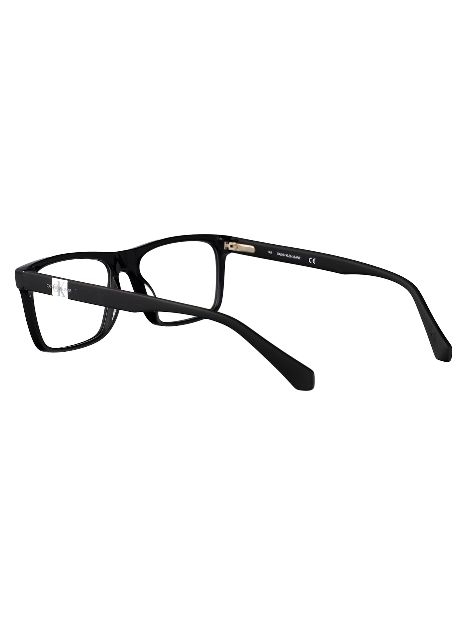Calvin Klein Jeans Est.1978 Calvin Klein Jeans Black Acetate Glasses In Black