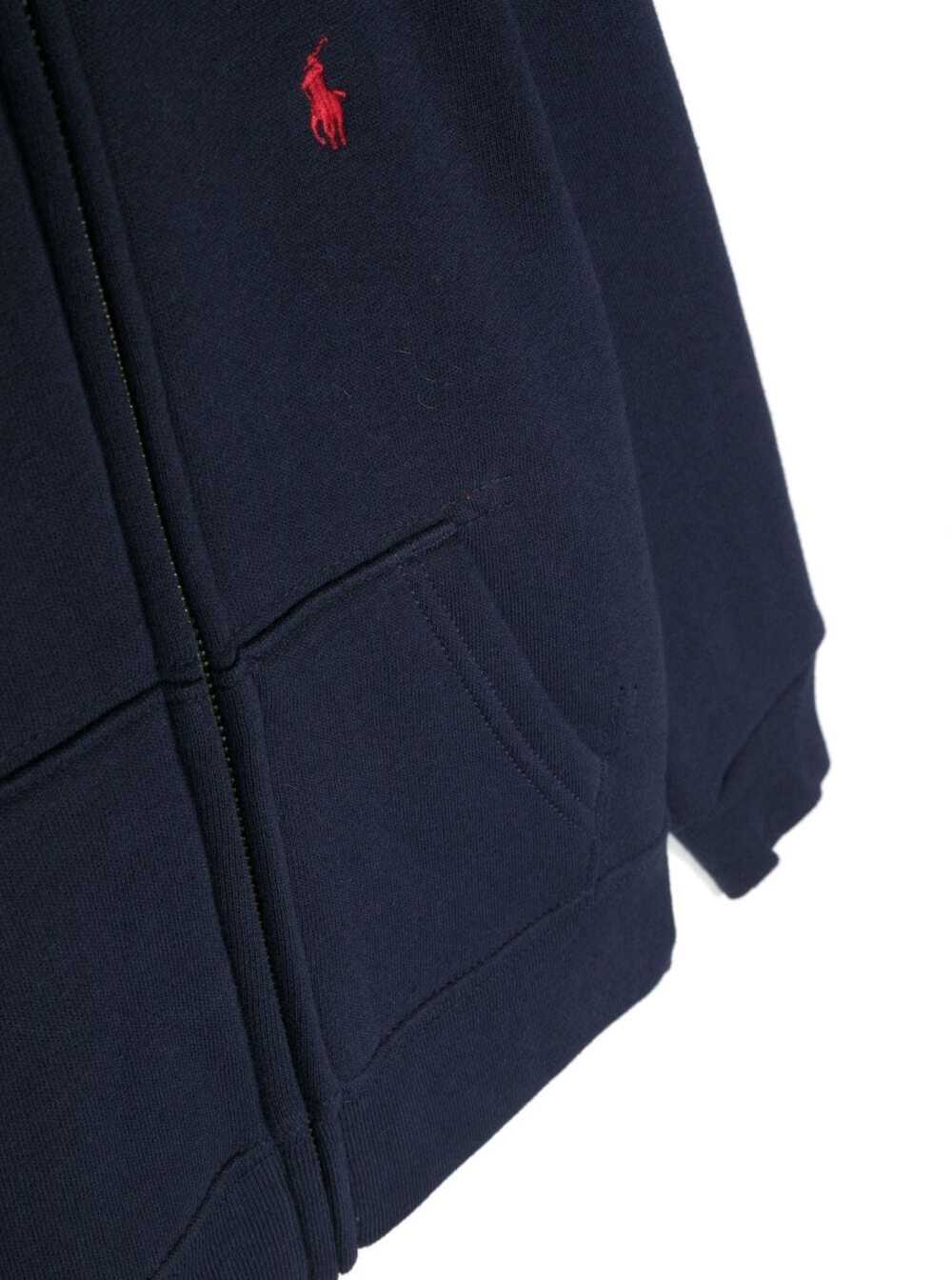 Shop Ralph Lauren Hood-tops-knit In Blu