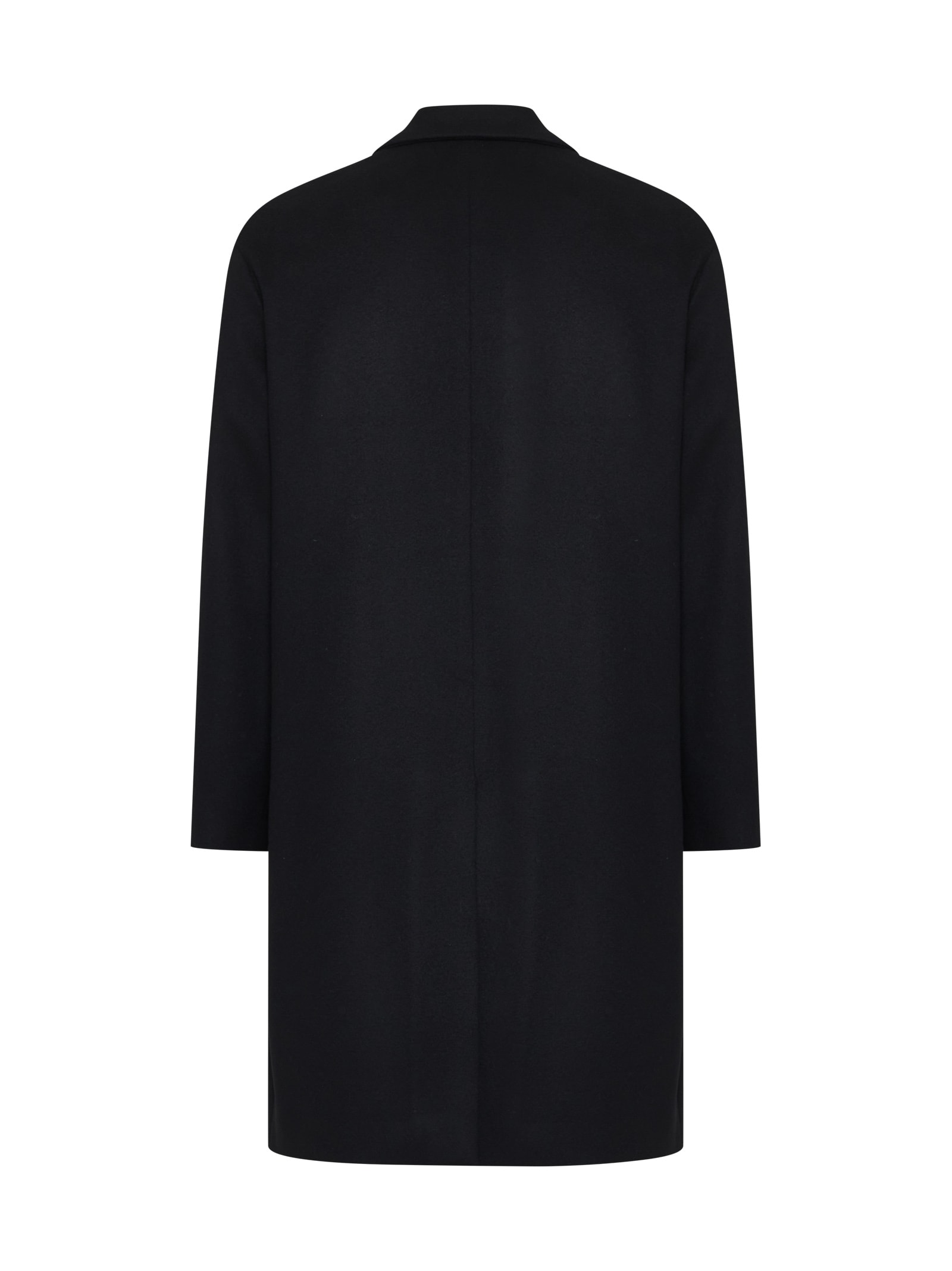 Shop Lardini Coat In Black