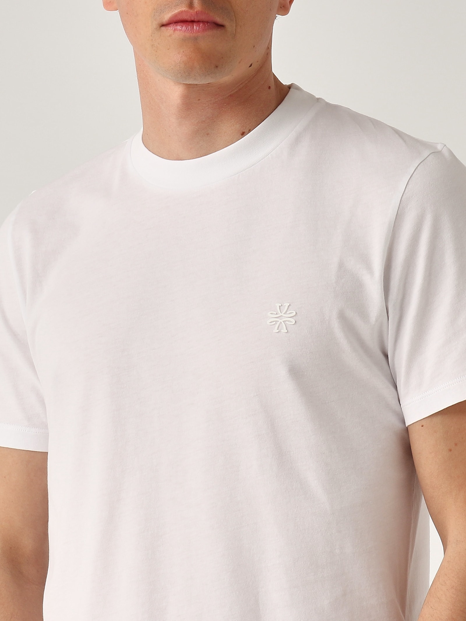 Jacob Cohen T-shirt Girocollo Jersey Washed T-shirt In White