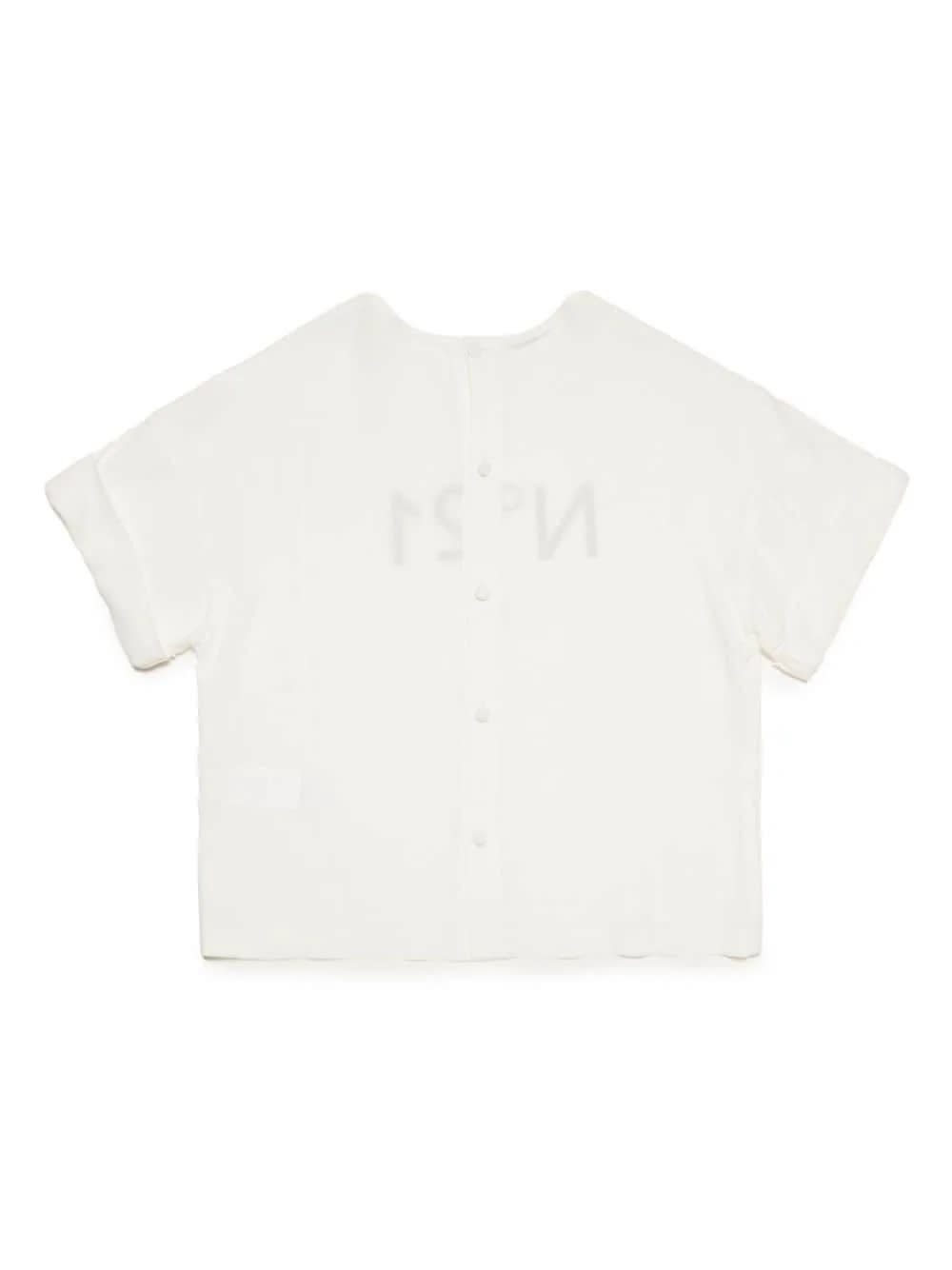 Shop N°21 Camicia Con Logo In White