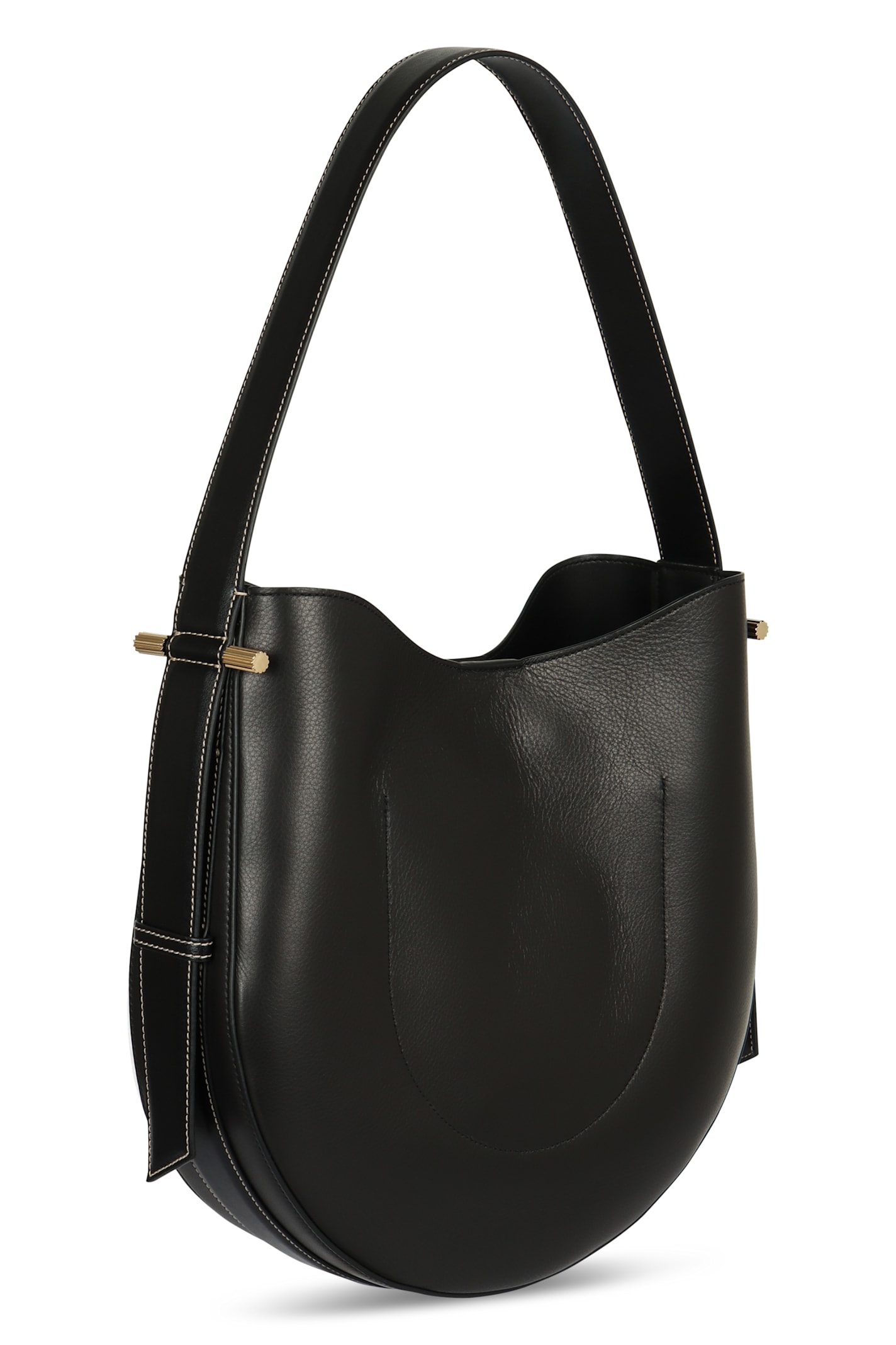Victoria Beckham Womens Dia Hobo Leather Shoulder Bag Black In Black