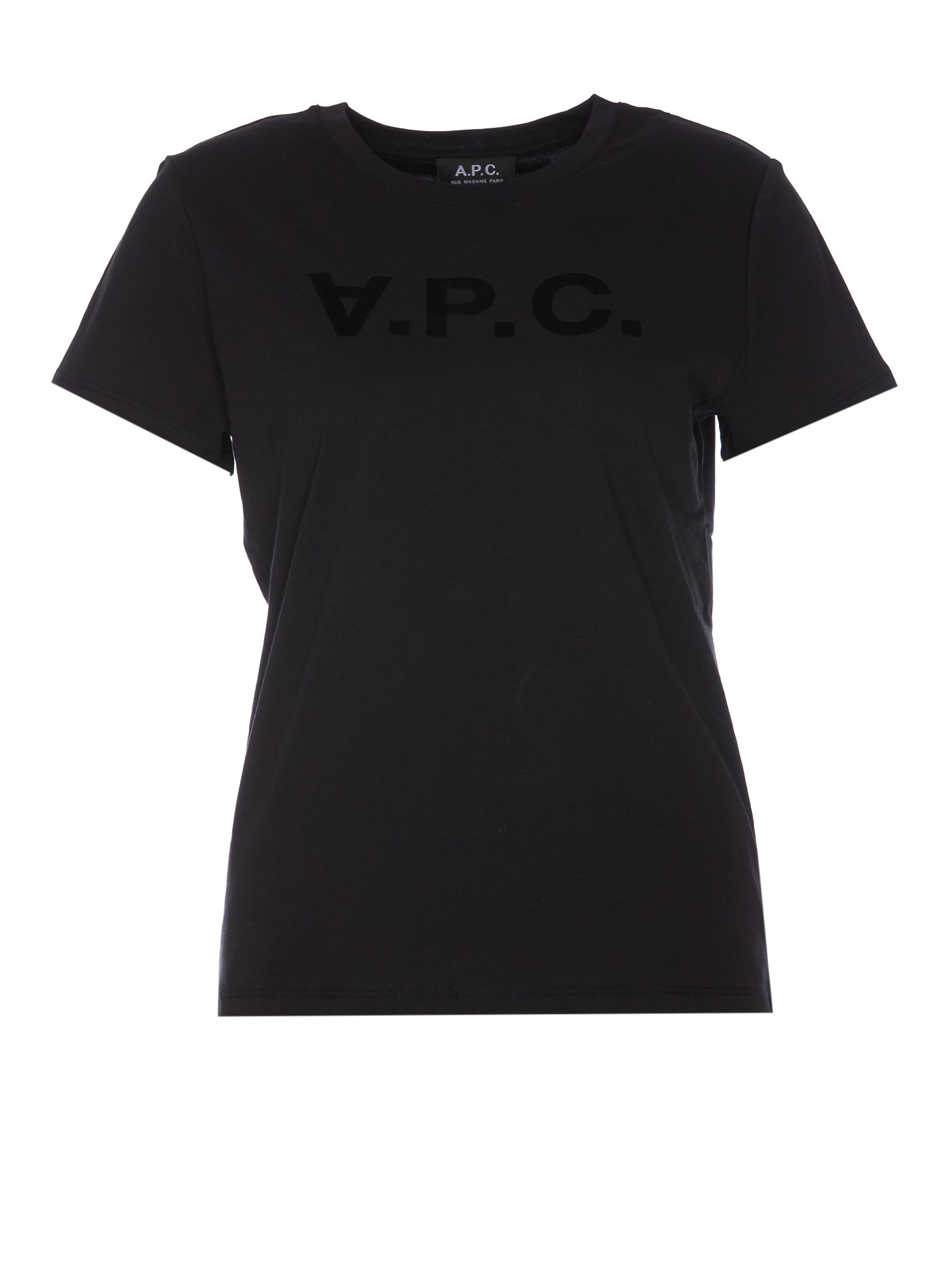 Shop Apc Vpc Logo T-shirt A.p.c. In Black