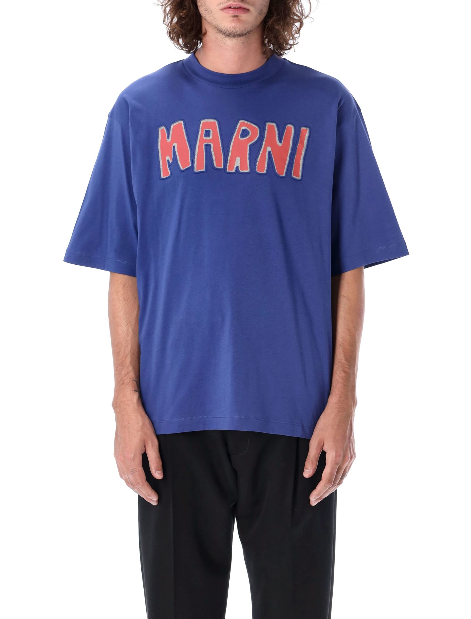 Marni Cut-out Logo T-shirt