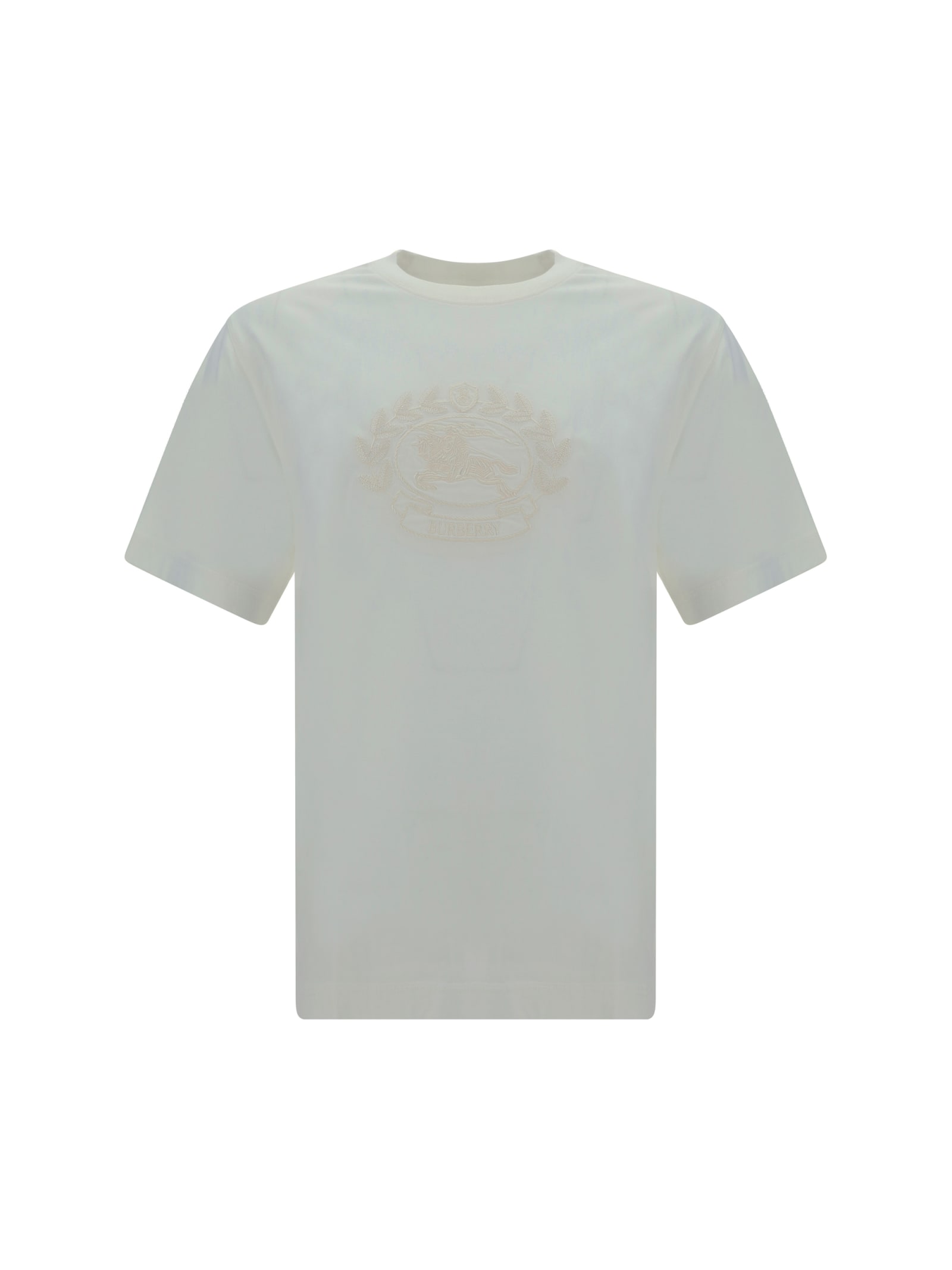 Shop Burberry T-shirt In Gesso