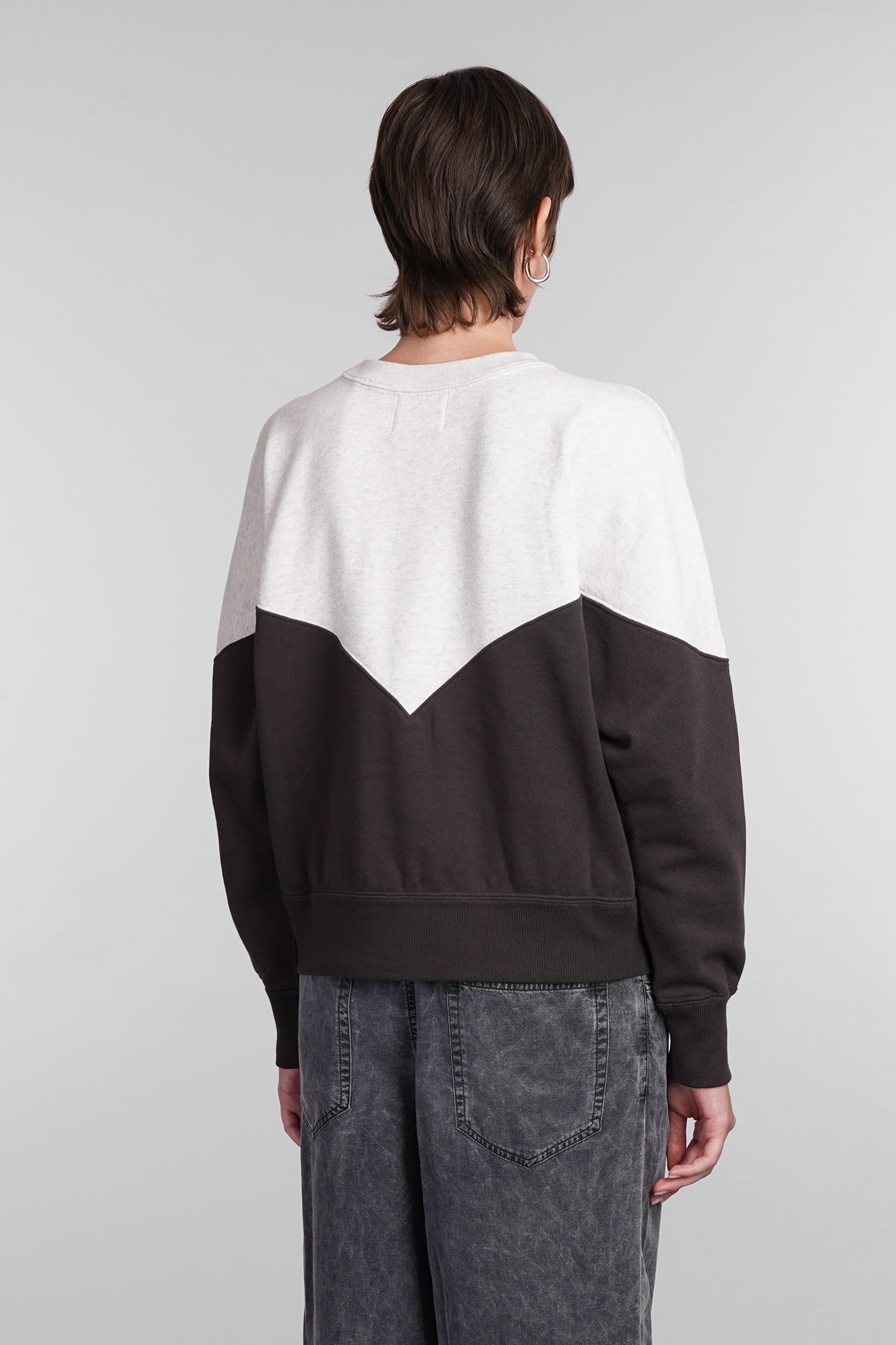 Shop Marant Etoile Houston Sweatshirt In Beige Cotton