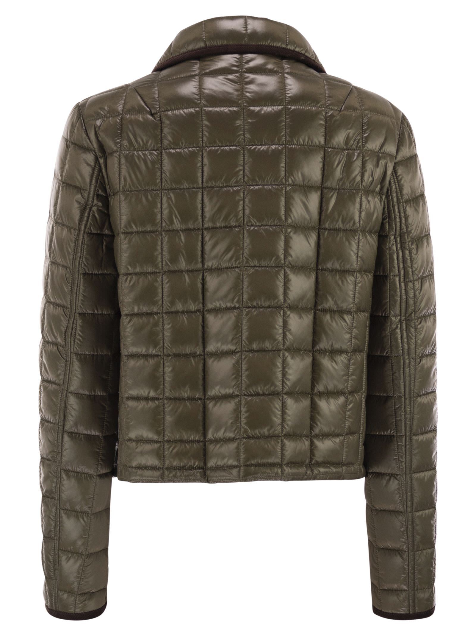 Fay Women 3 Hooks In Technical Checkered Fabric In Green